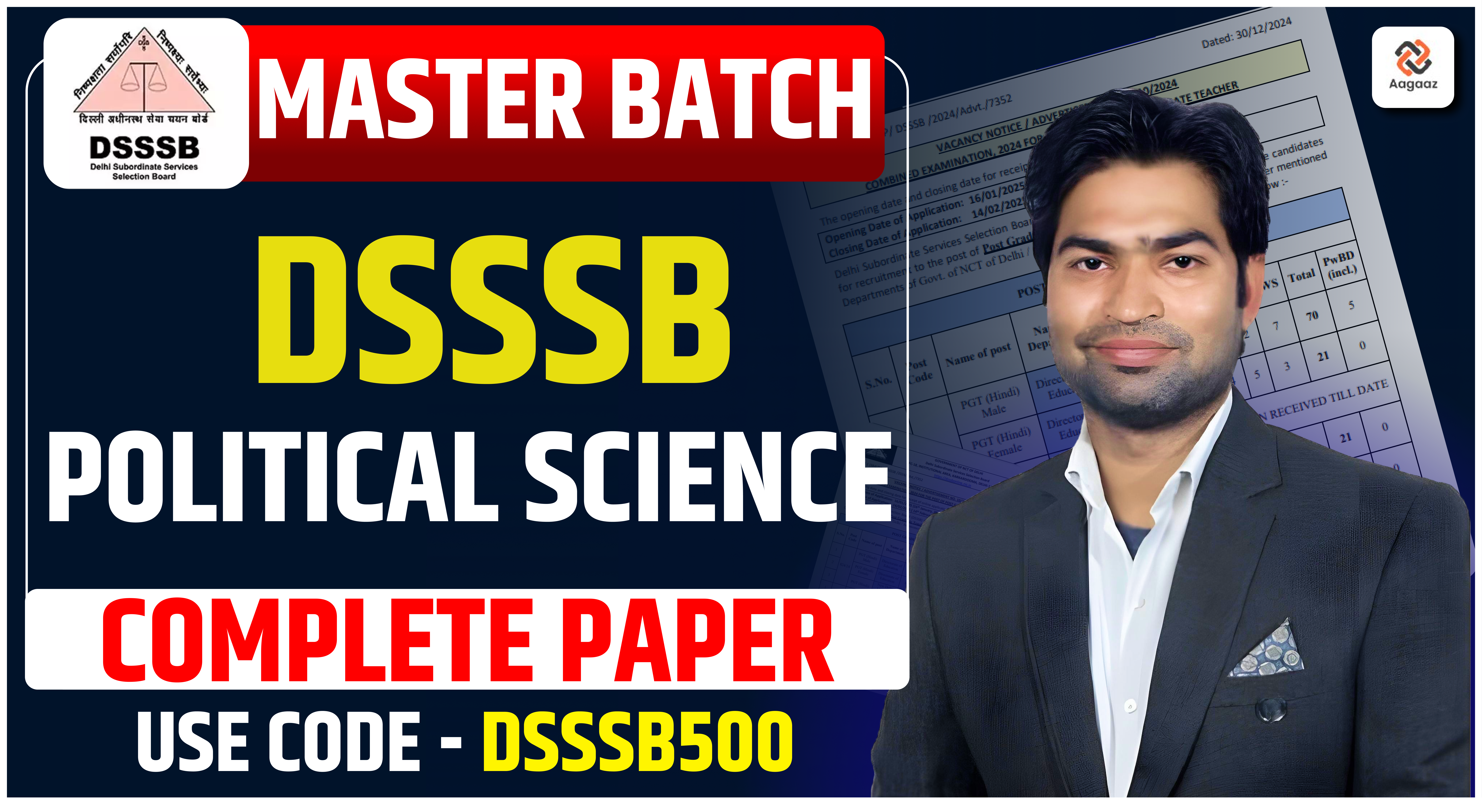 DSSSB PGT PAPER ( GP+POLITICAL SCIENCE ) BY PAYAL GUPTA MAM 