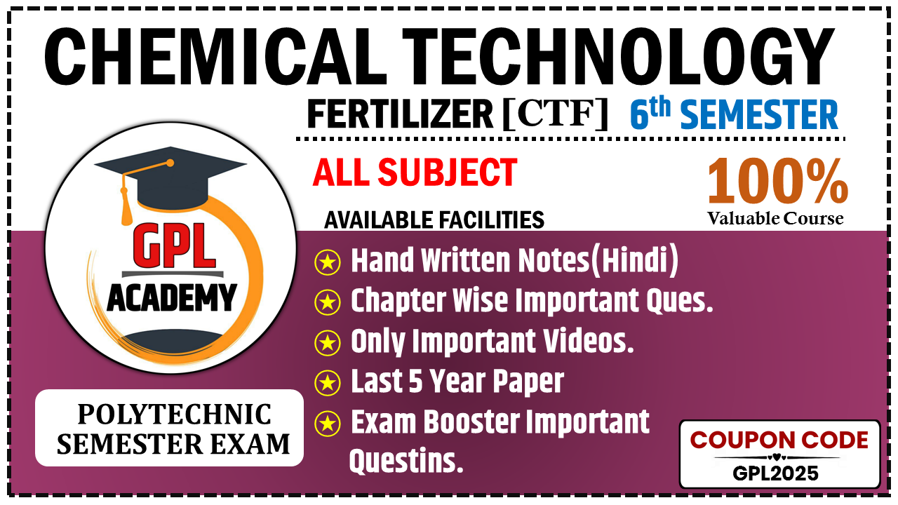 PAINT TECHNOLOGY Bteup 6th Semester Full Course 2024-25