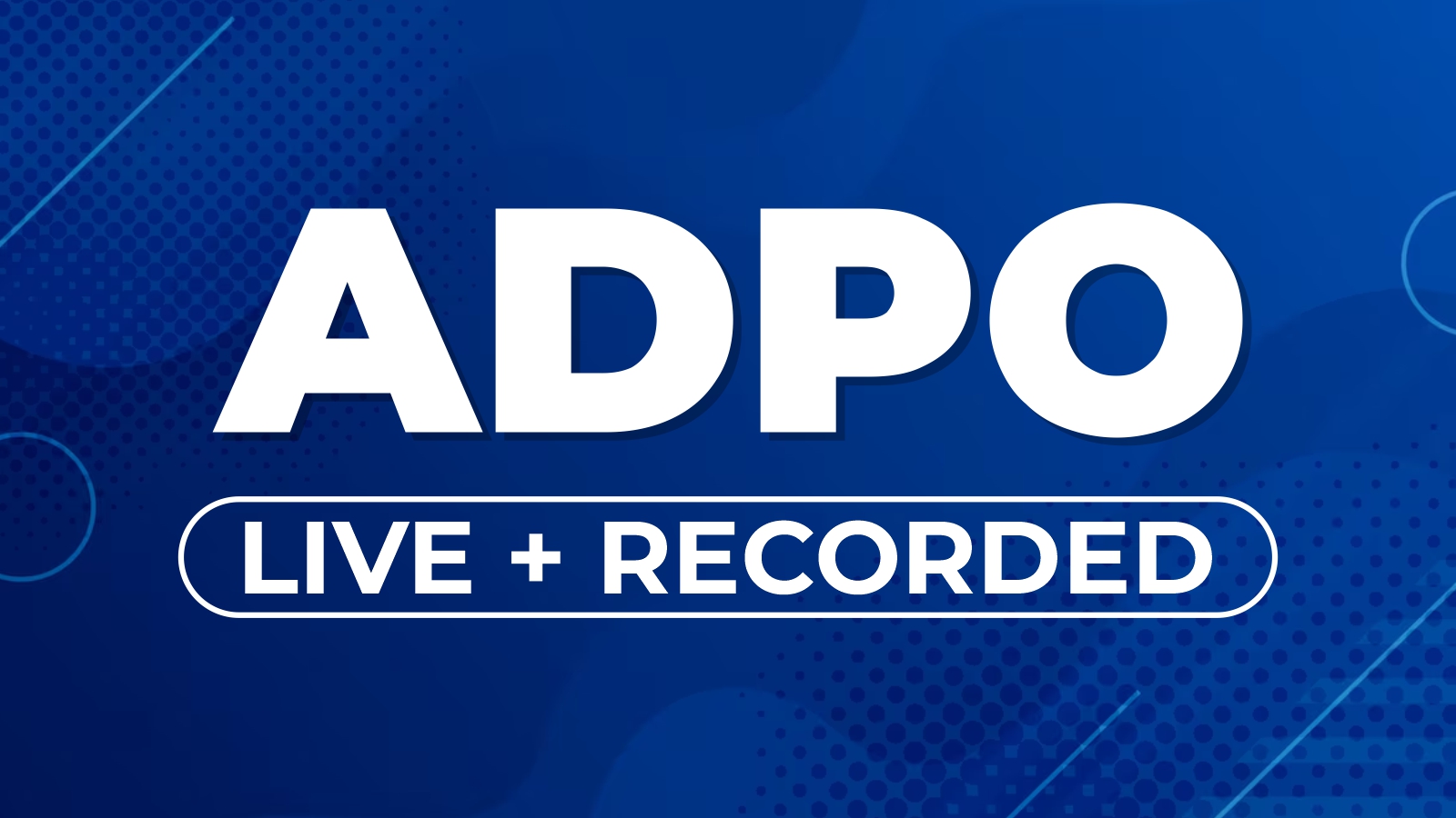ADPO Online Course