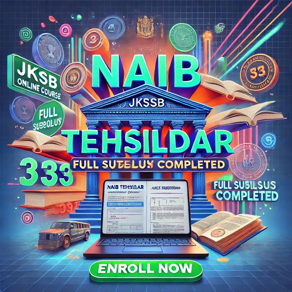 NAIB TEHSILDAR Online Batch