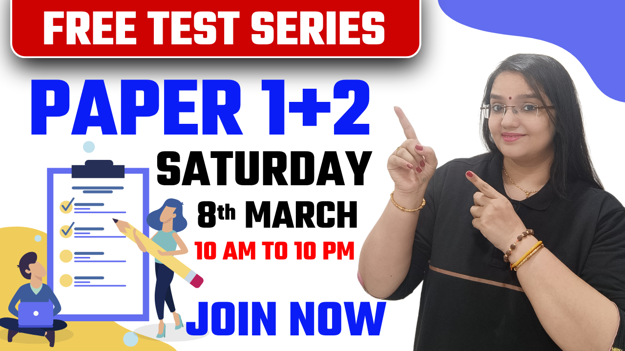 8 Mar Saturday Free Test                10AM to 10PM