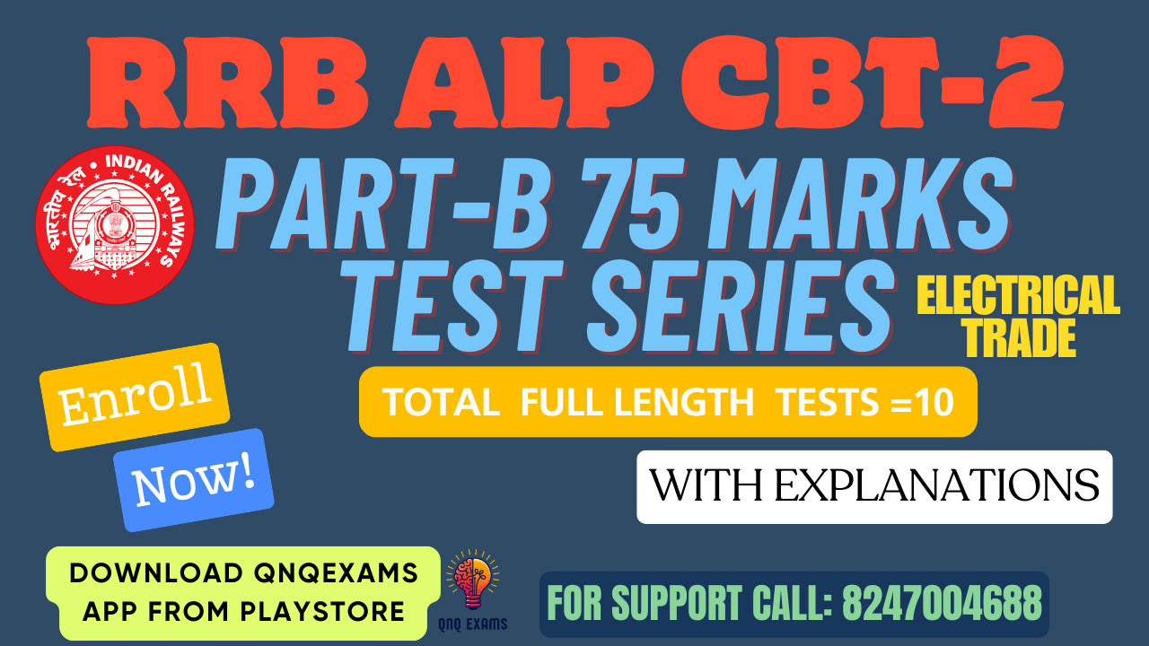 ALPCBT-2( ELECTRICAL) PART-B 75 MARKS TEST SERIES
