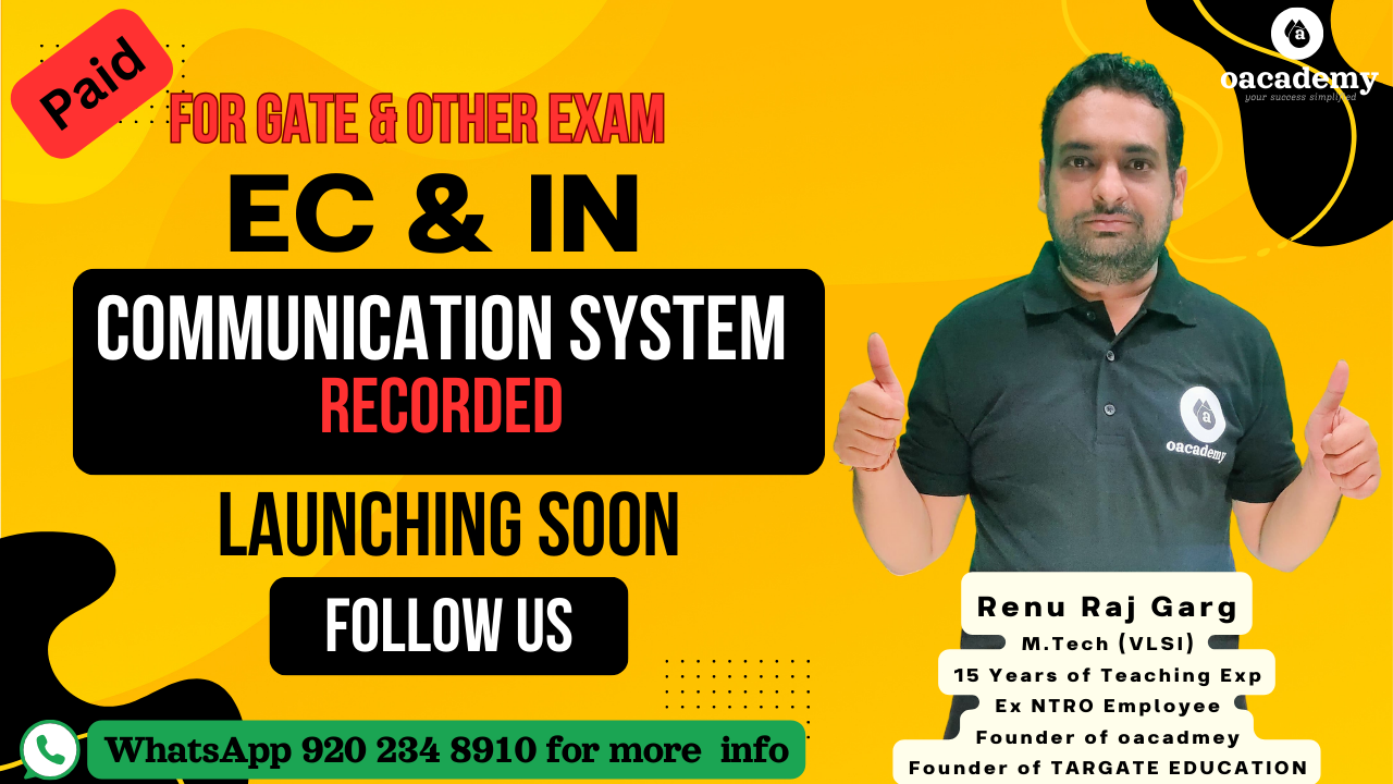 Communication System for (EC & IN) GATE & Other Exams