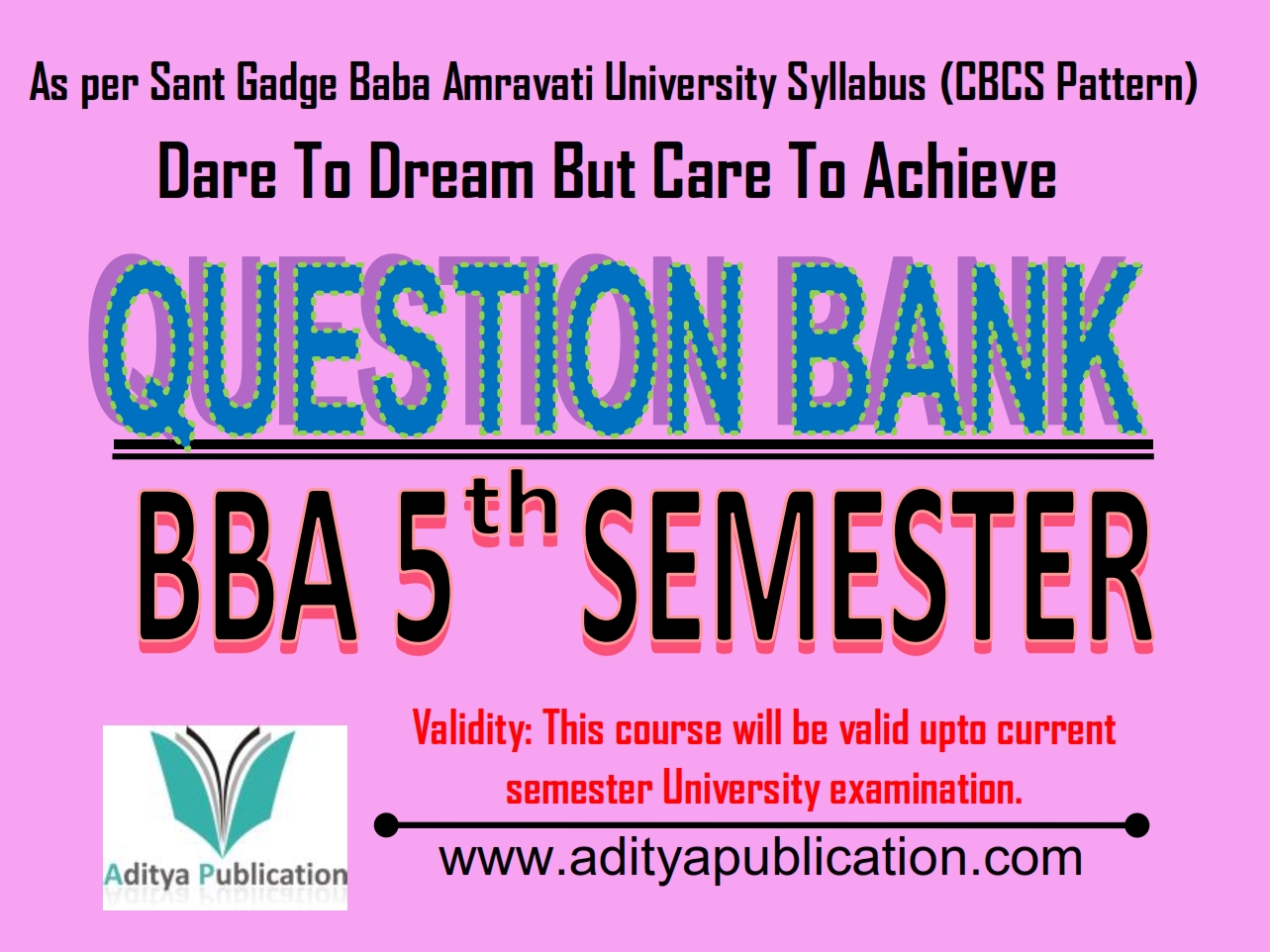 BBA 5th Semester Question Bank QB BBA5