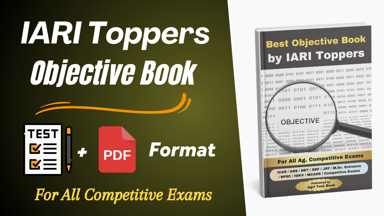 IARI Toppers Present Best Objective Book With Detail Explanation (Test + PDF)