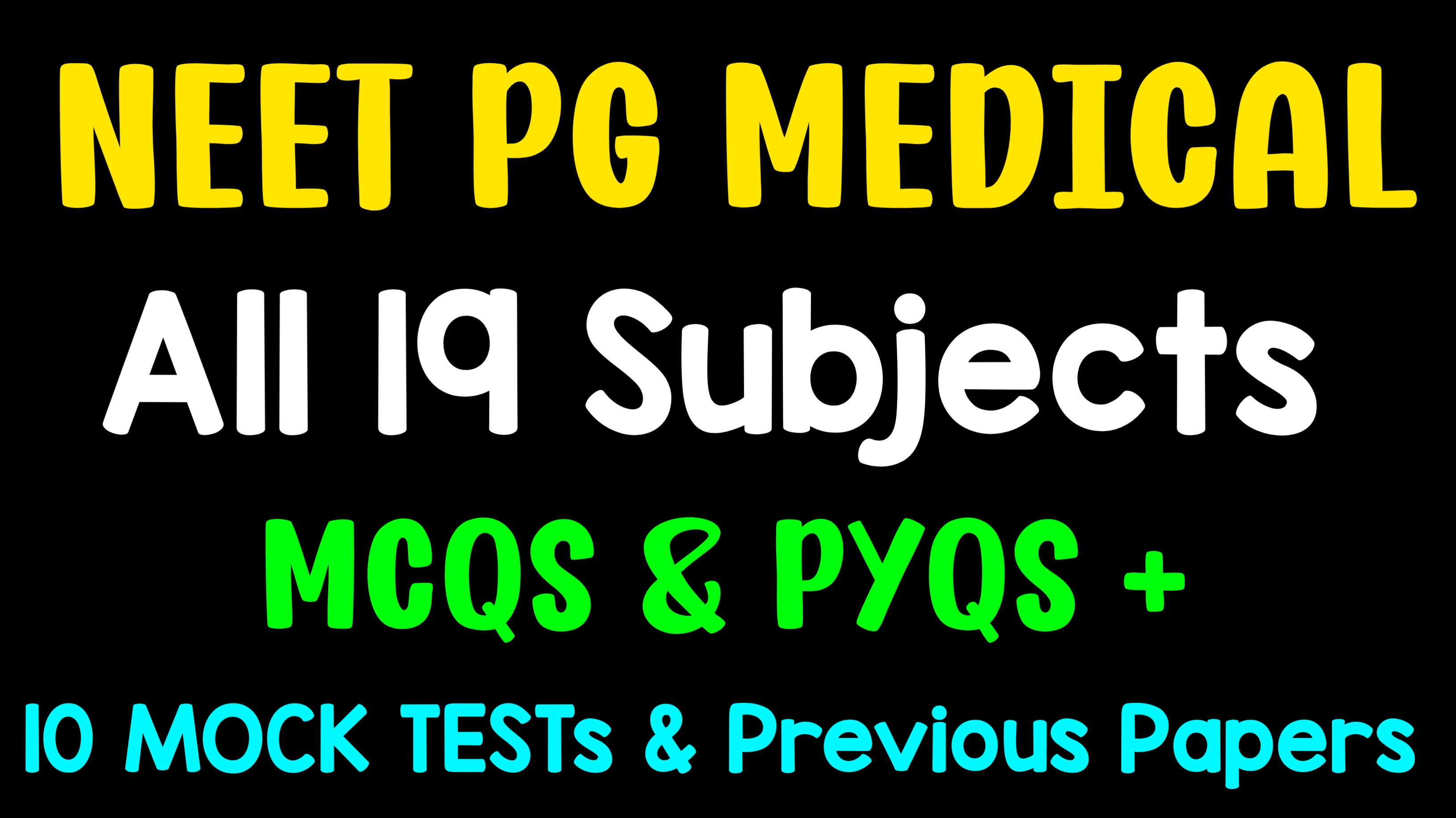 NEET PG MEDICAL 