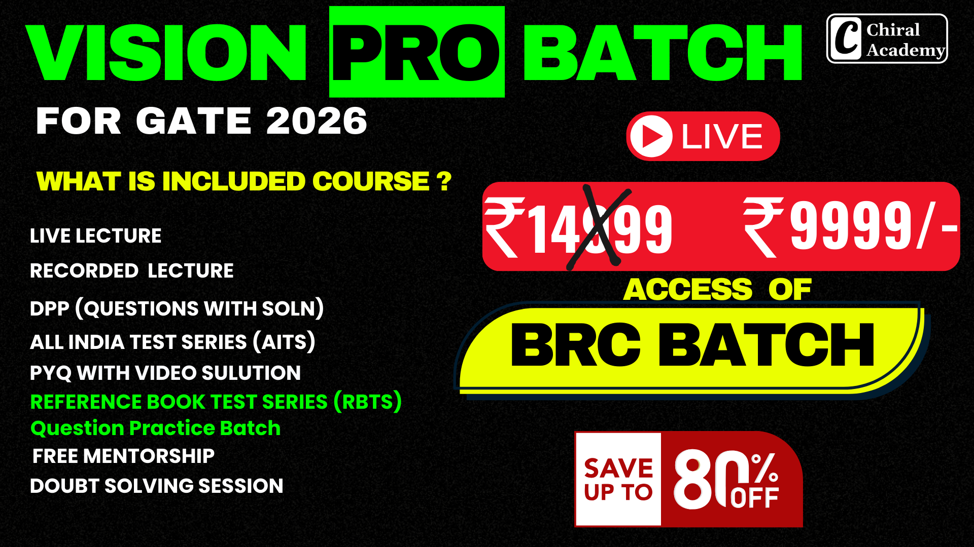 VISION PRO BATCH – For GATE 2026