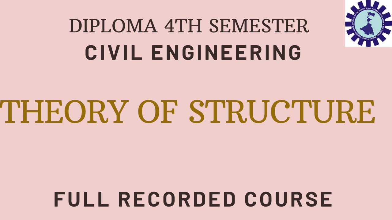 THEORY OF STRUCTURE ( DIPLOMA 4TH SEMESTER CIVIL ENGG - WBSCTE )