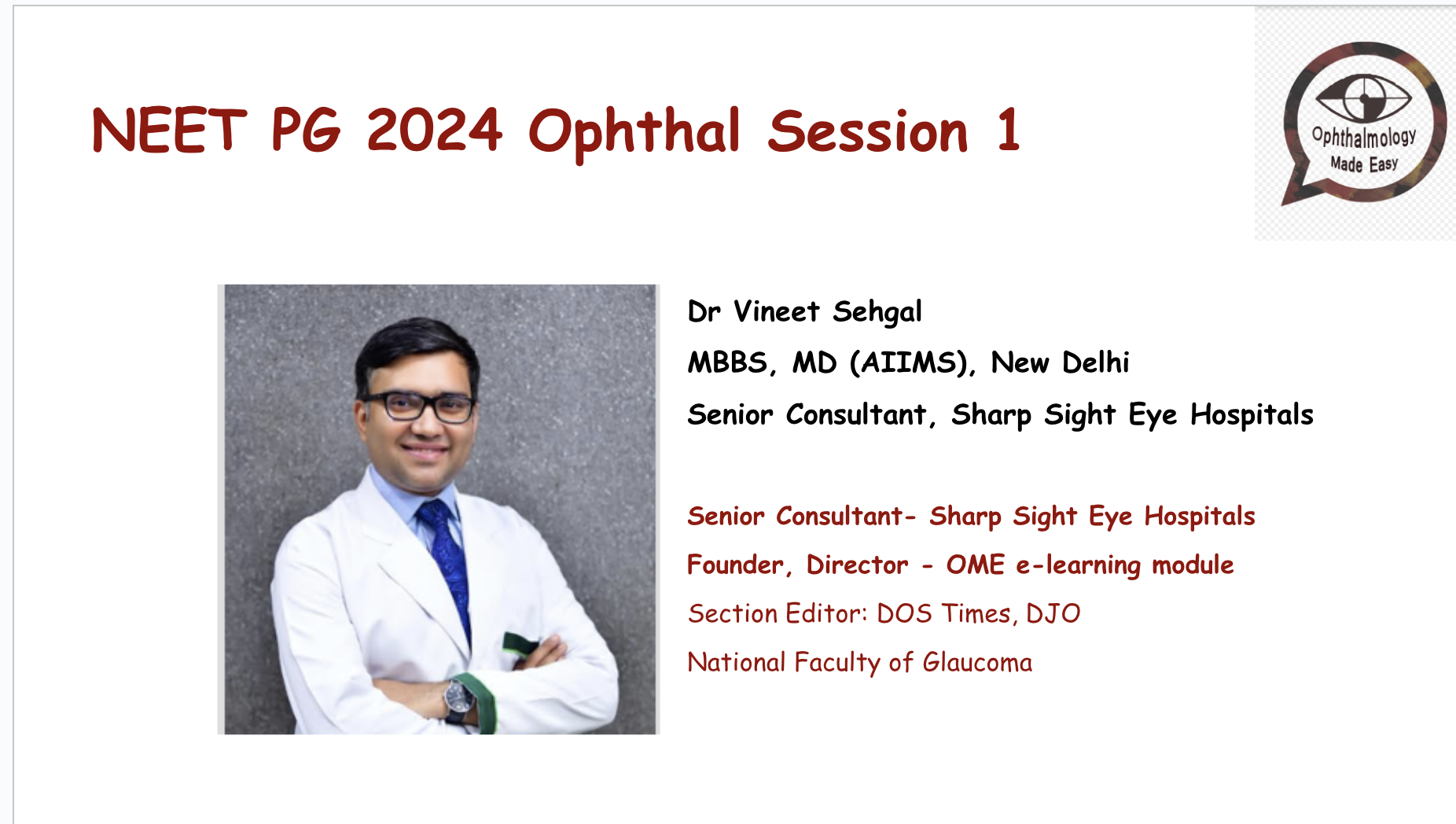 Pharmacotherapy in Glaucoma