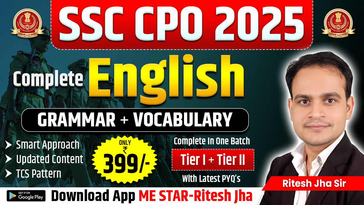 SSC CPO 2025 Complete English