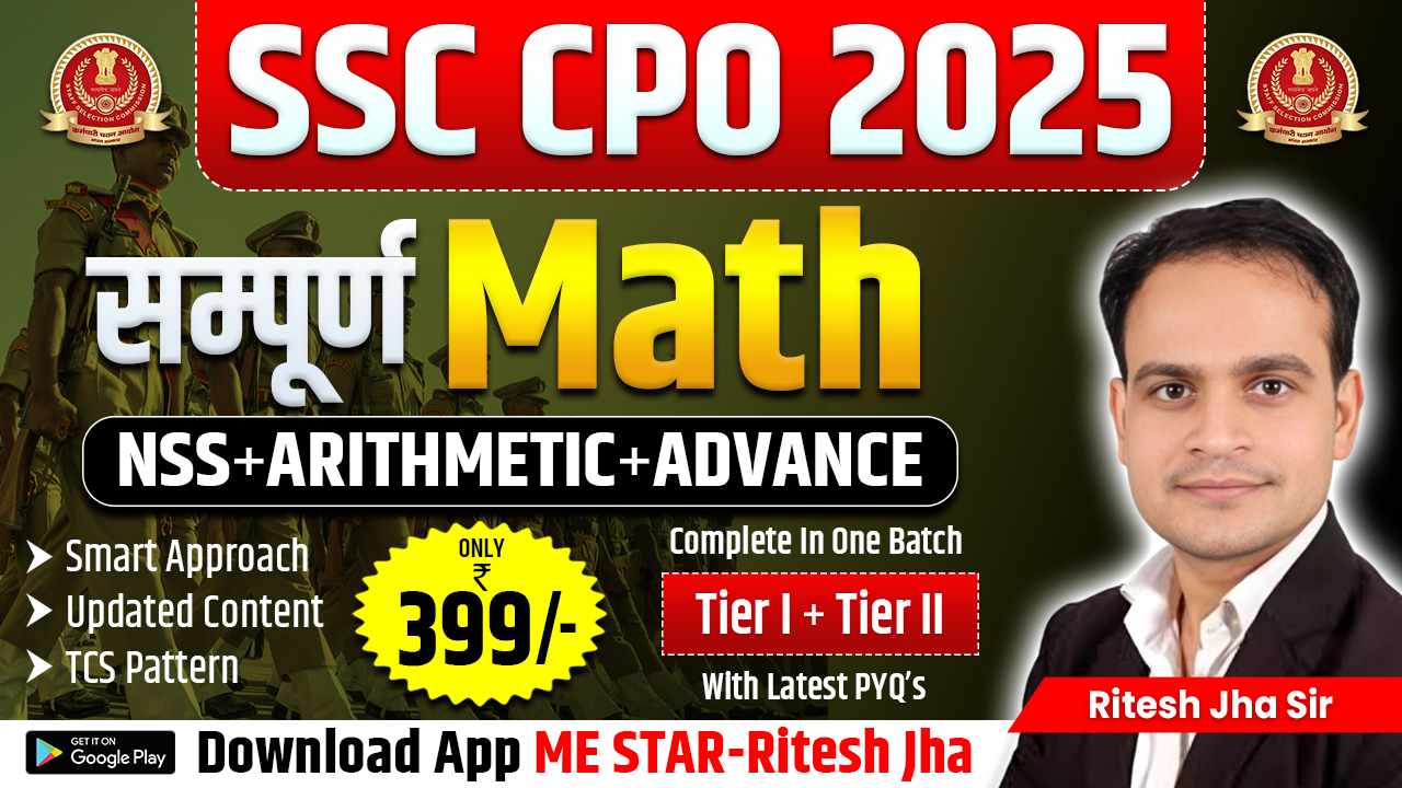 SSC CPO 2025 Complete Math