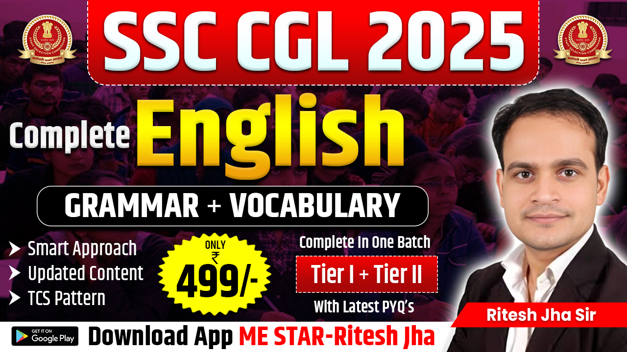 SSC CGL 2025 Complete English