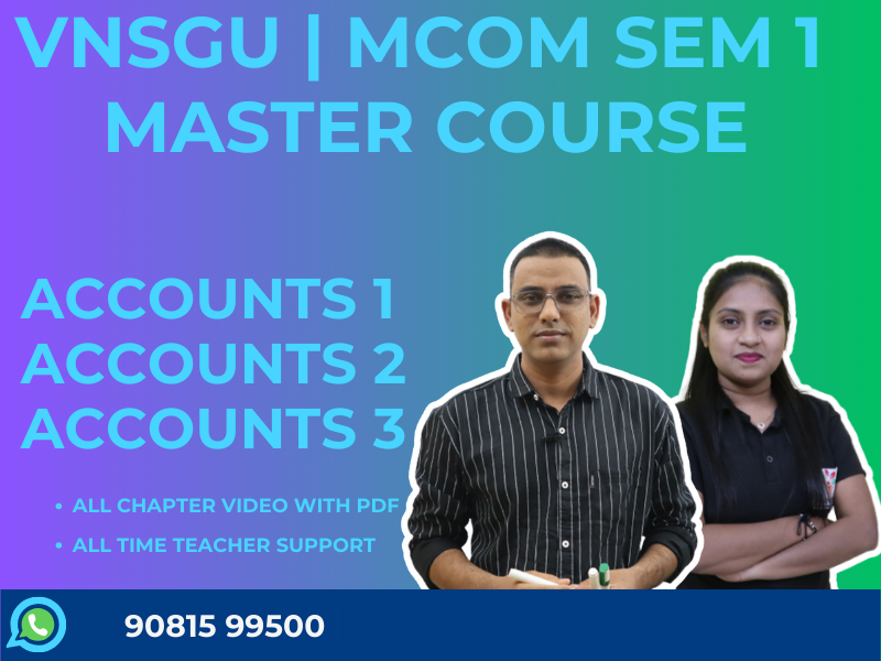 MCOM SEM 1 Combo COURSE | VNSGU