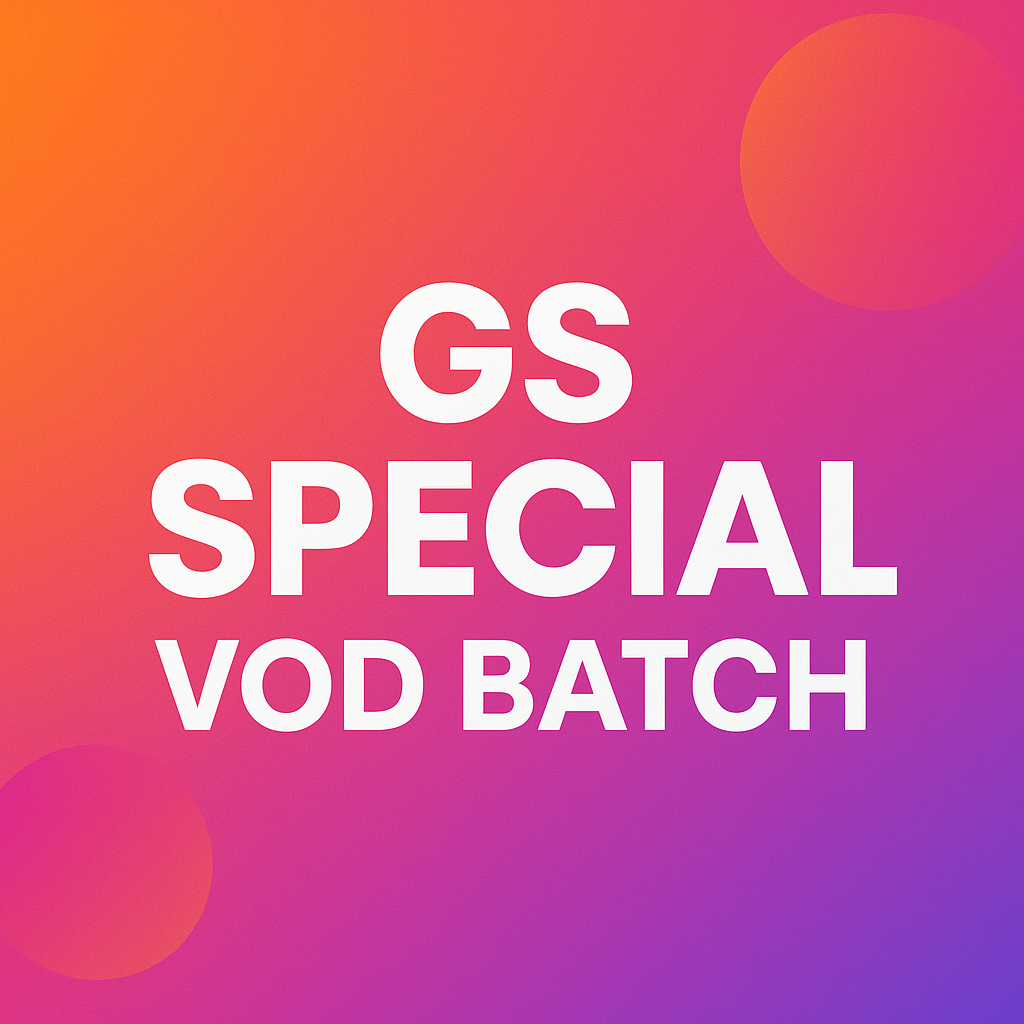 GS Special VOD Batch 