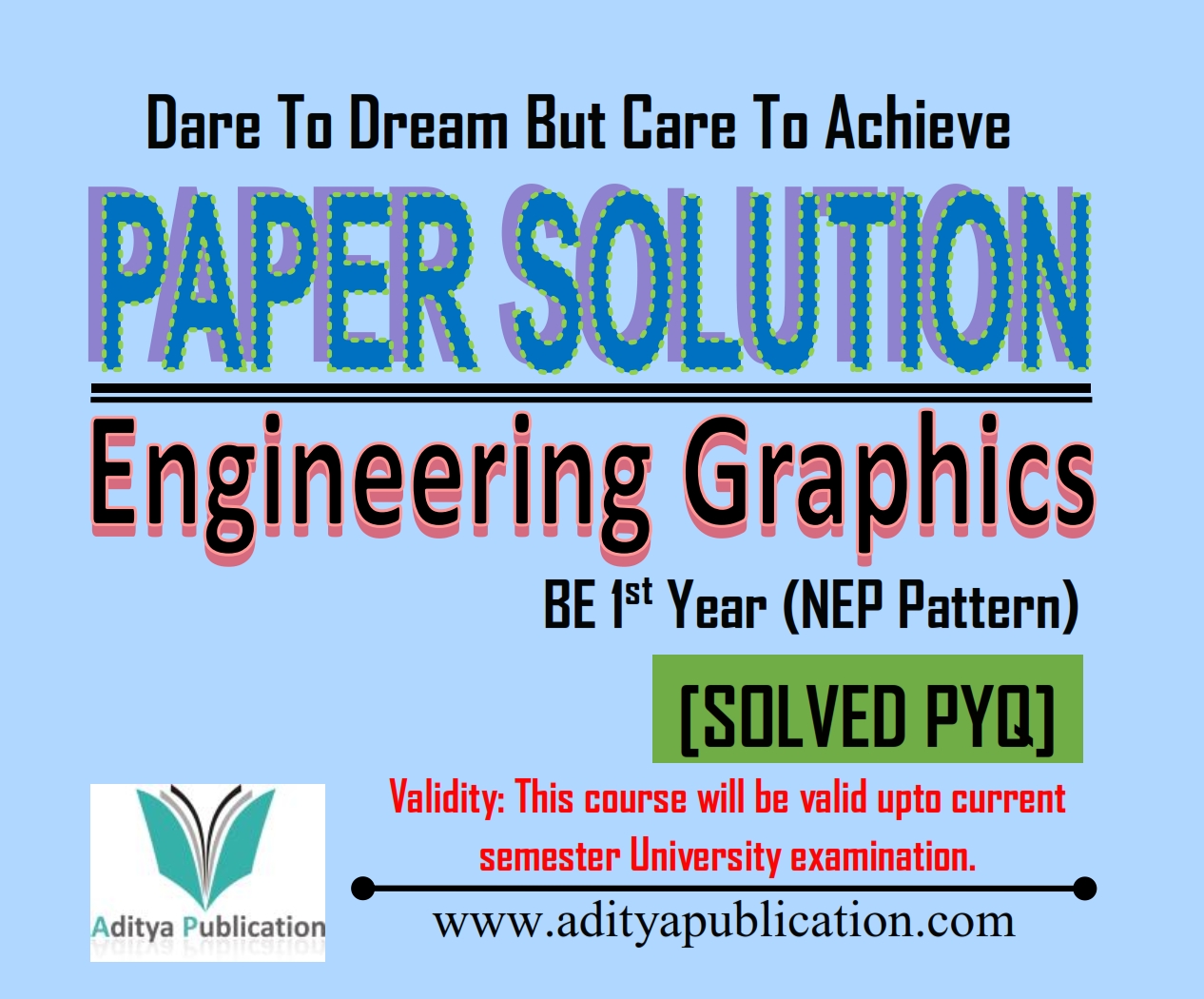 Engineering Graphics (EG) BE 1st Year NEP PATTERN (SPYQ)