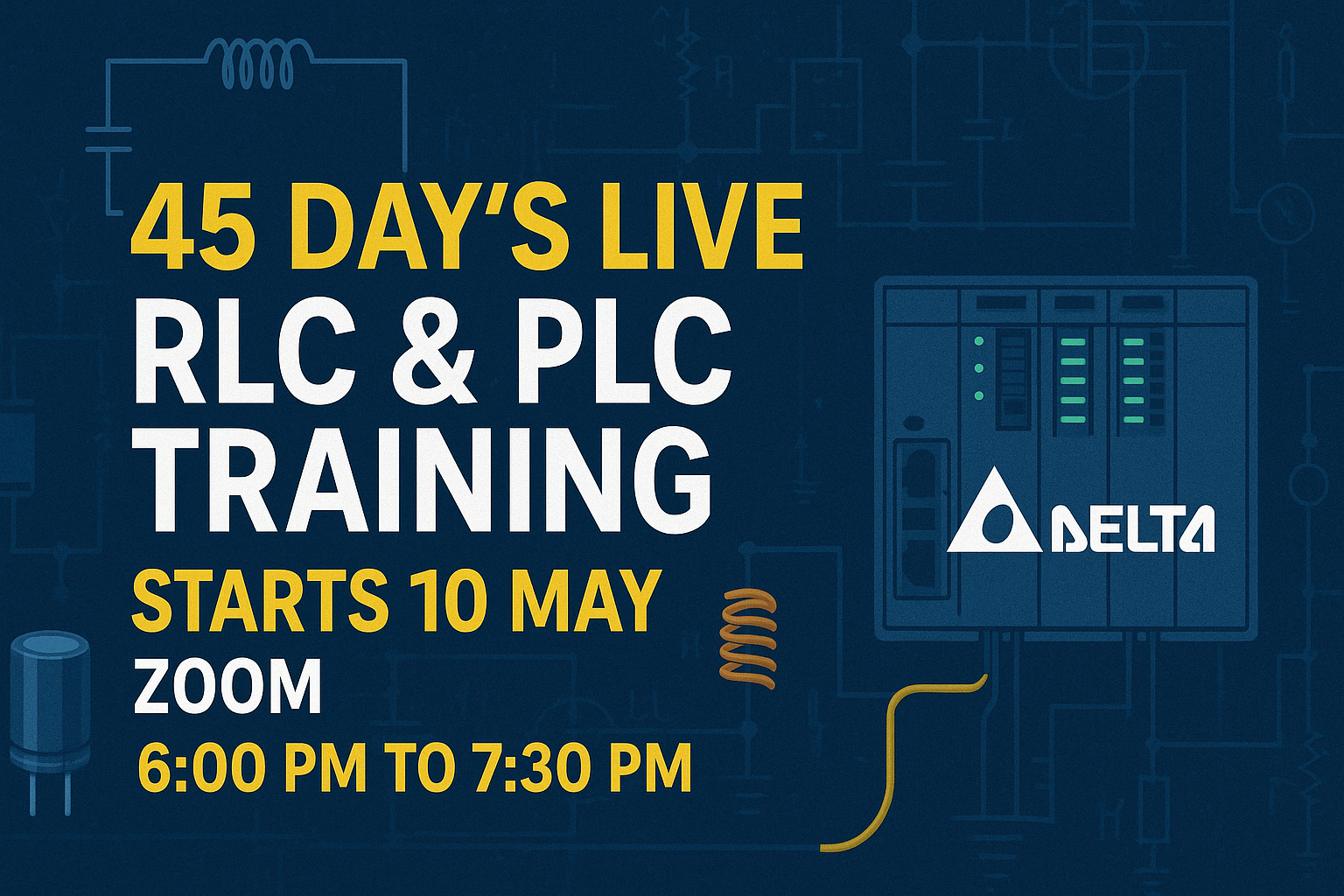 RLC & PLC 45 Days Live Class Training