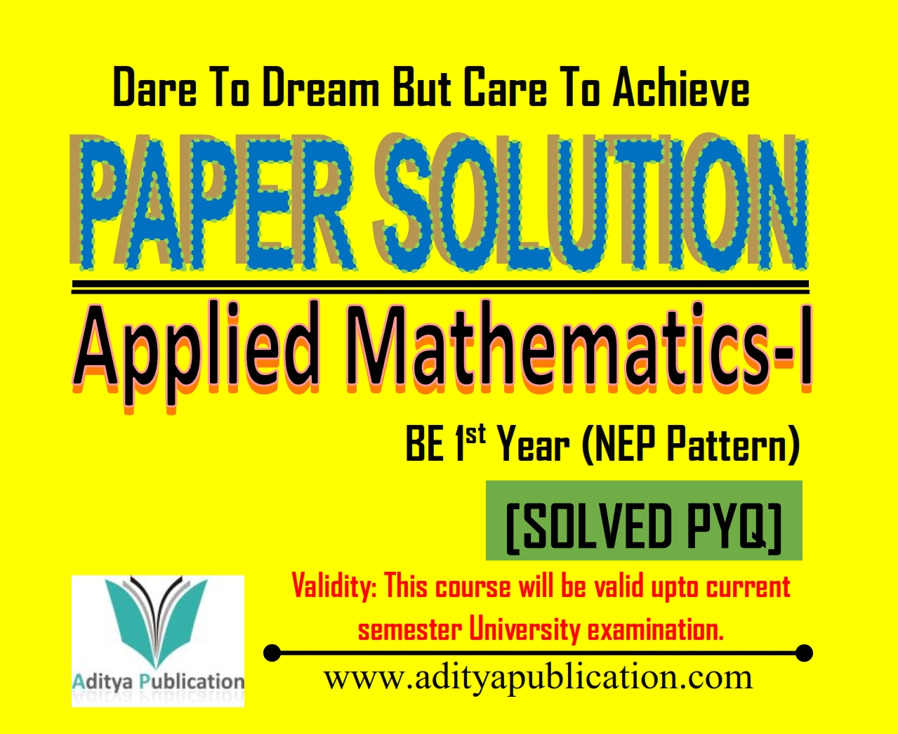 Applied Mathematics-I (AM-I) NEP Pattern (SPYQ)