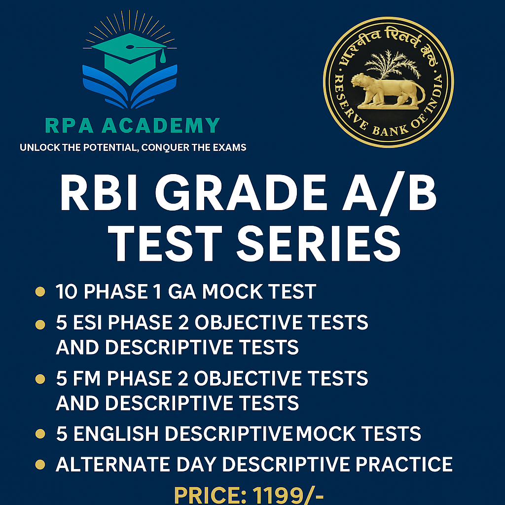 RBI GRADE A/B TEST SERIES