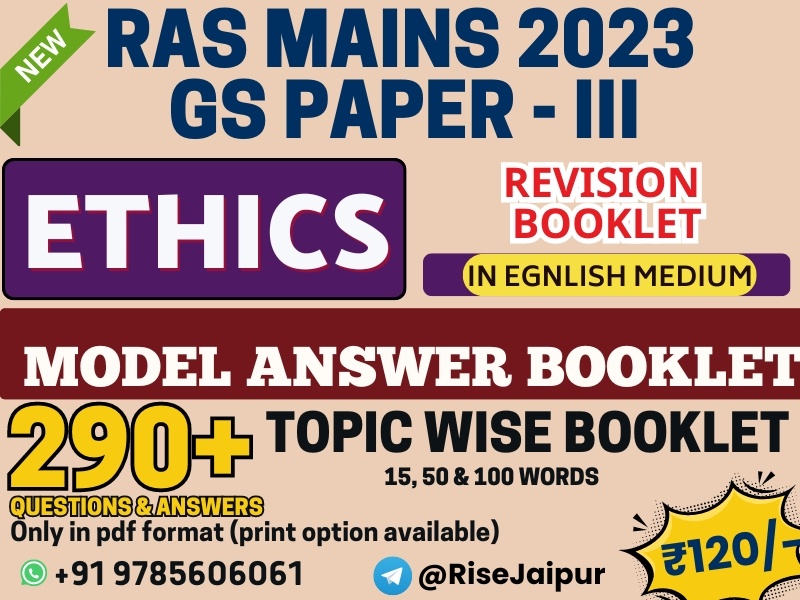 Ethics (English Medium) - Model Q&A Booklet