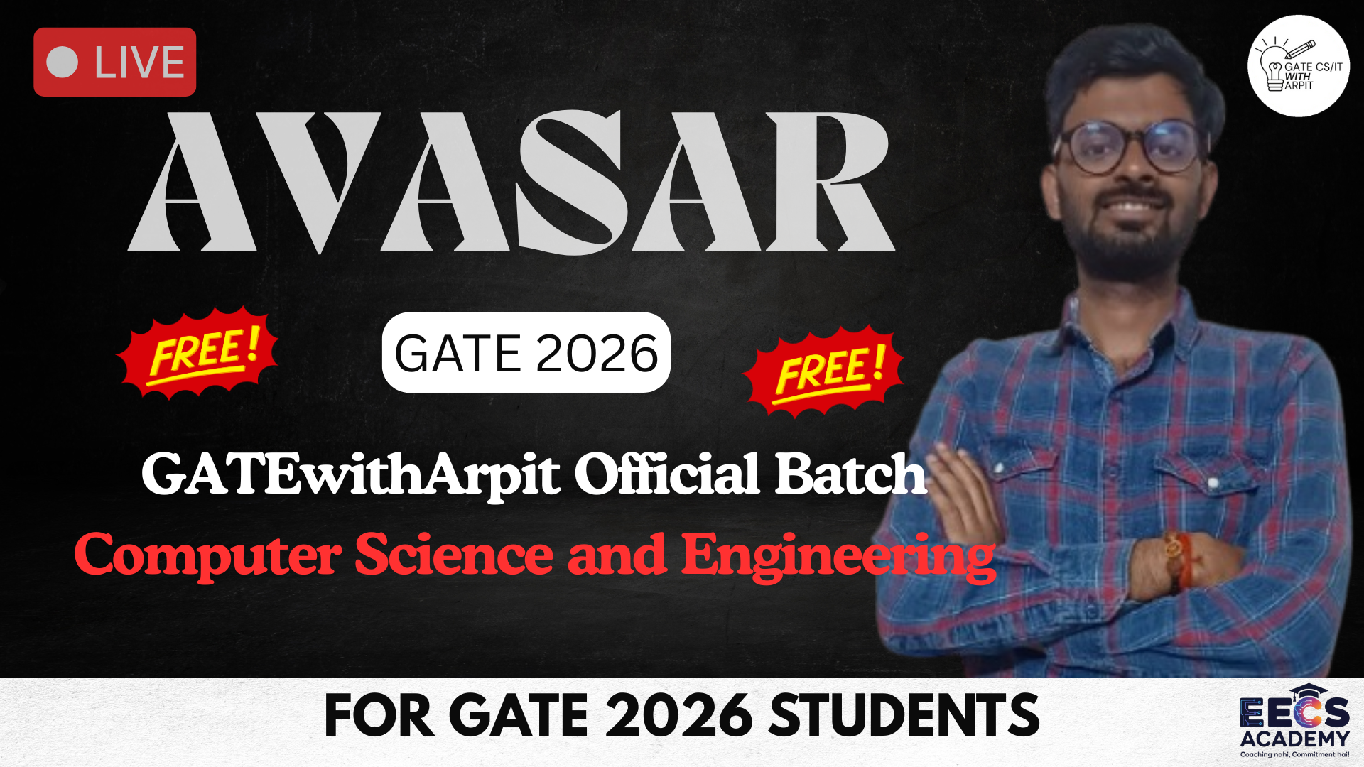 AVASAR - GATEwithArpit FREE Batch