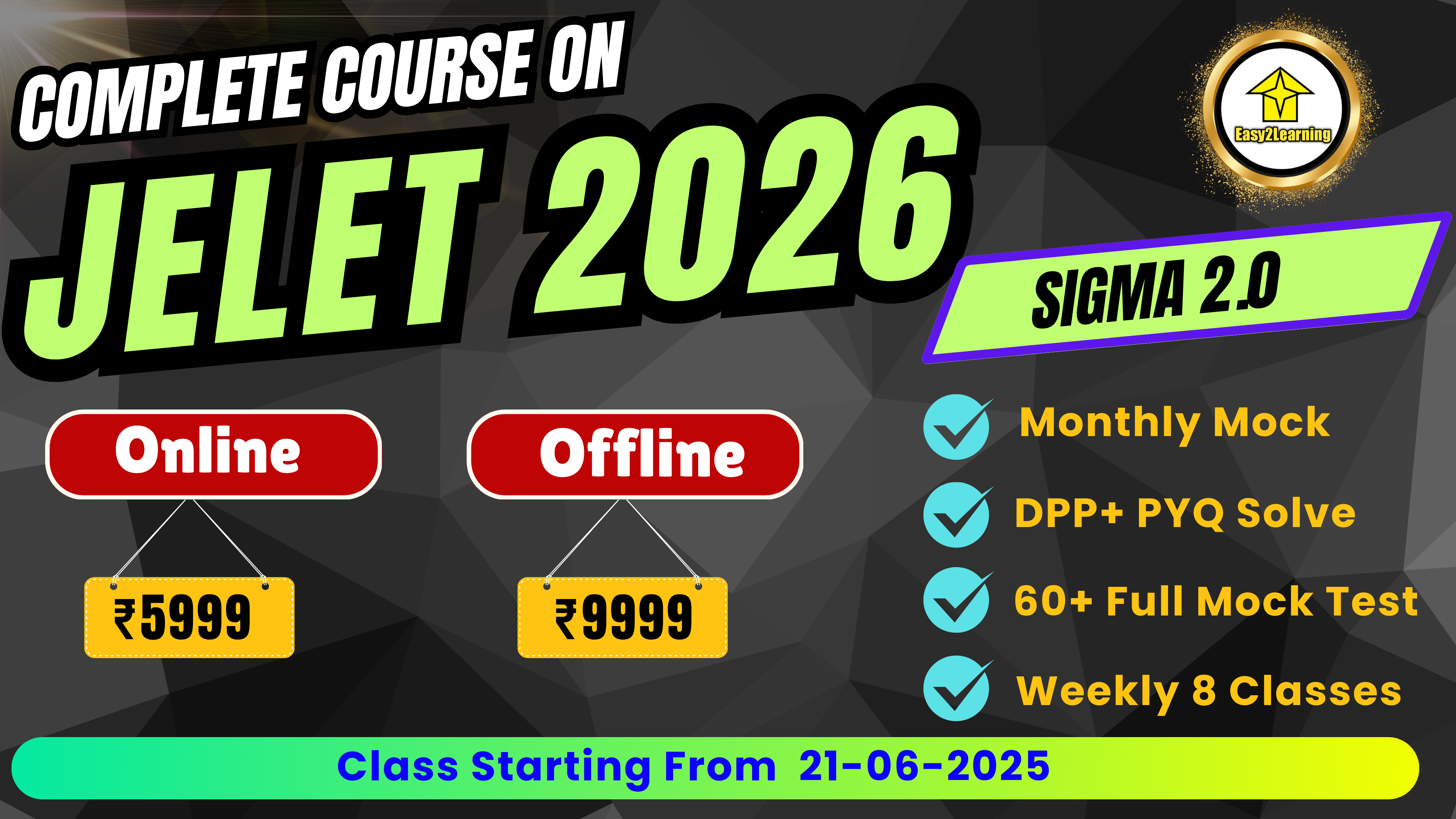 JELET 2026 Sigma 2.0 Batch