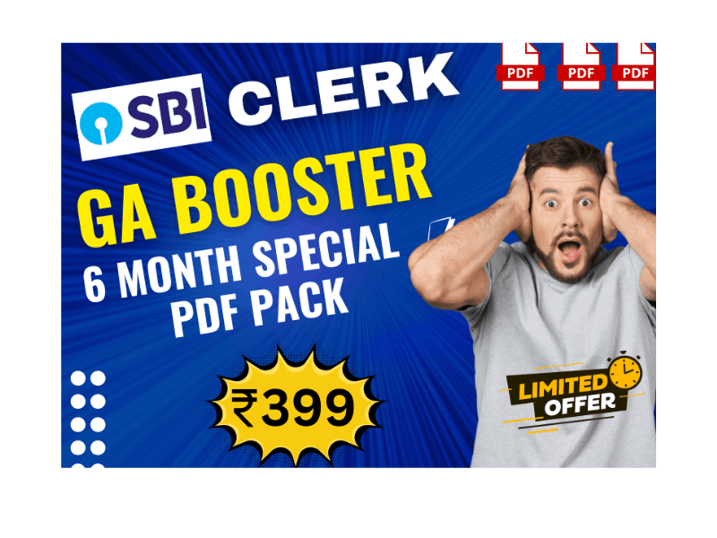 SBI CLERK MAINS 2025 GA SPECIAL BOOSTER