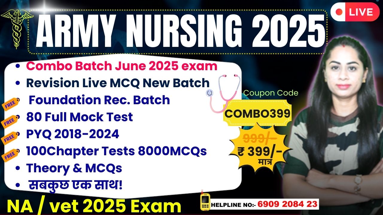 Nursing Live Revision MCQ Batch 2025 (New)
