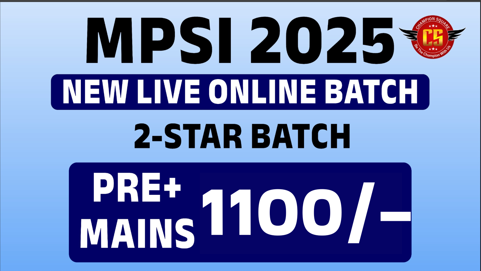 MPSI (PRE+MAINS BATCH)