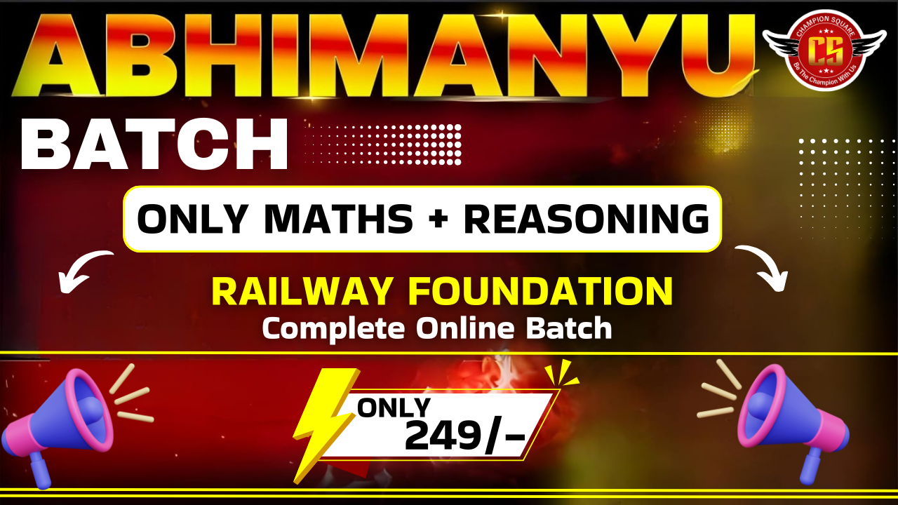 MATHS+REASONING अभिमन्यू Batch