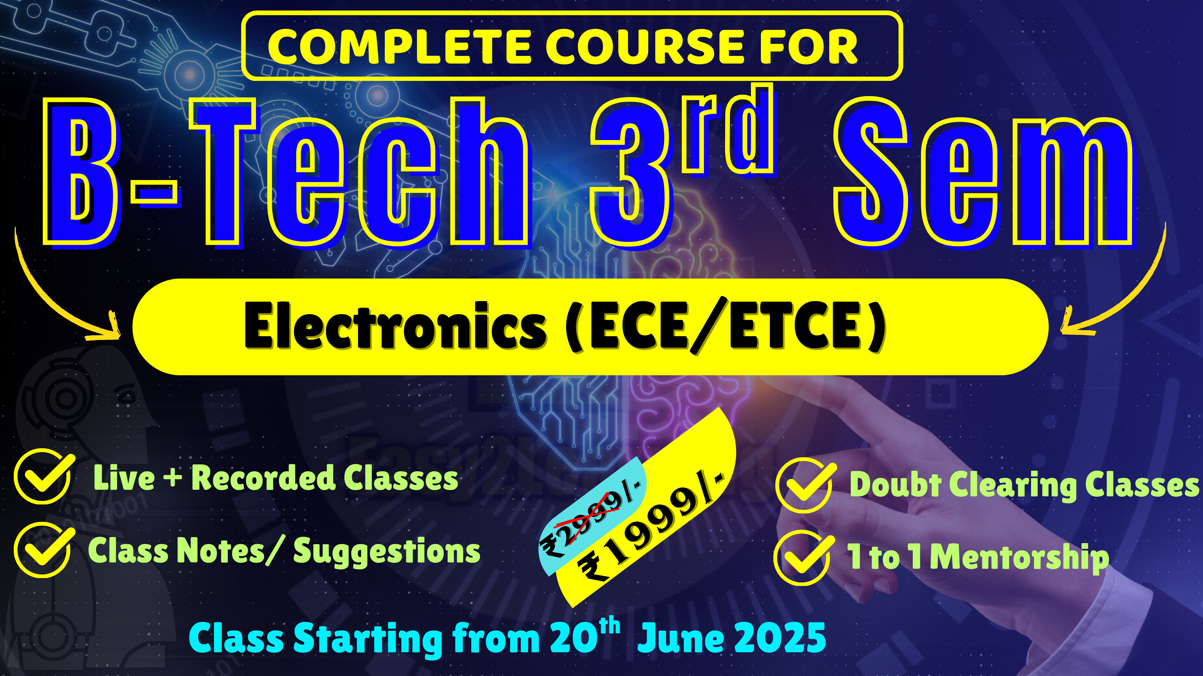 B.Tech 3rd Sem ECE/ETC 2025