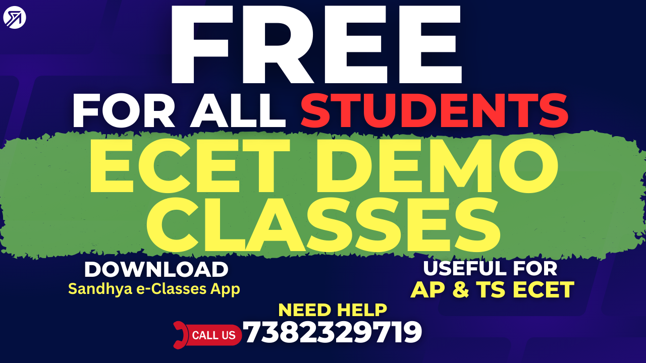 FREE- ECET DEMO CLASSES- SHORTCUTS & PYQ's