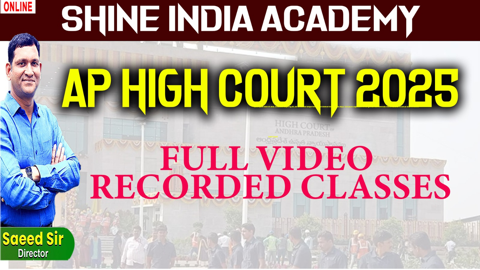 AP HIGH COURT 2025 FULL VIDEO CLASES