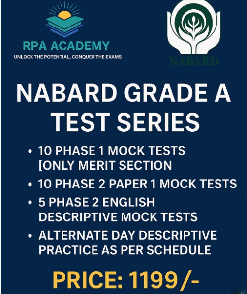 NABARD GRADE A TEST SERIES