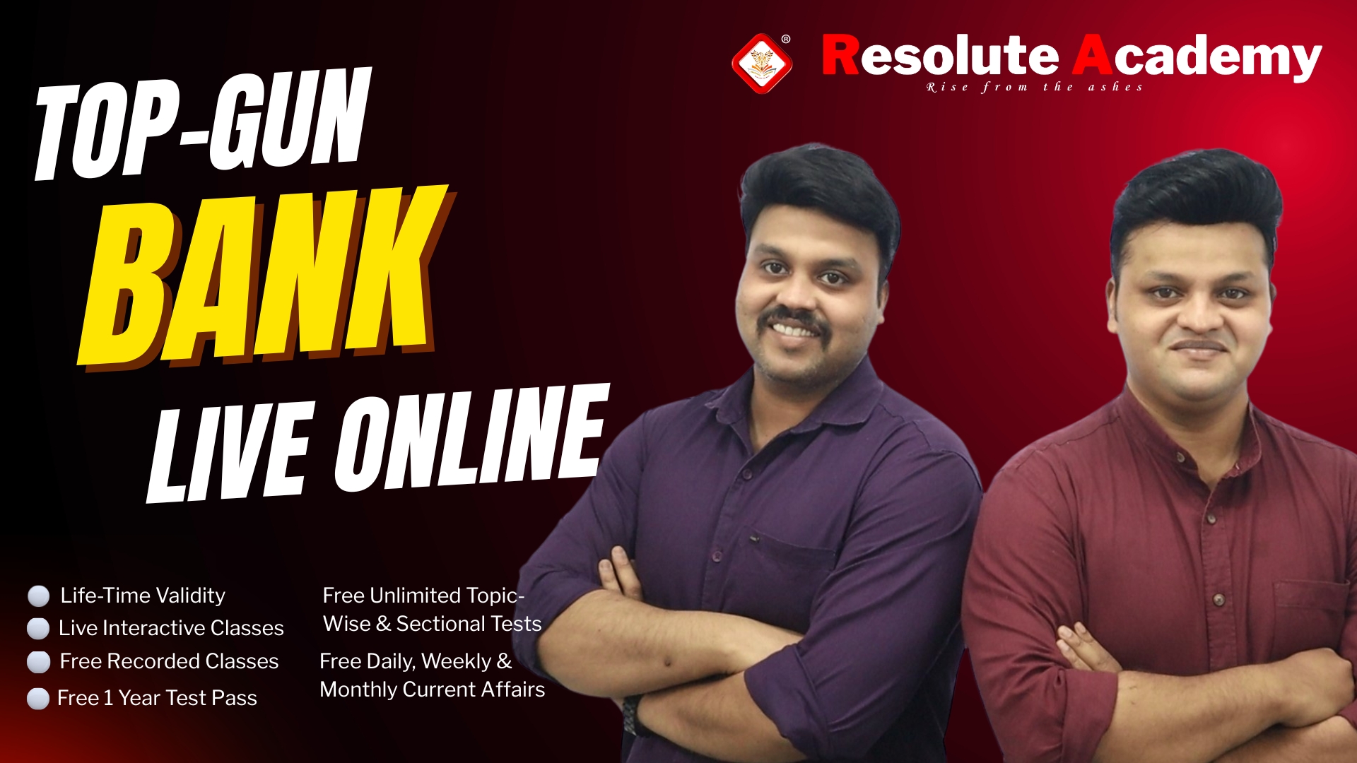 TOP-GUN BANK LIVE ONLINE COURSE (LIFE-TIME VALIDITY)