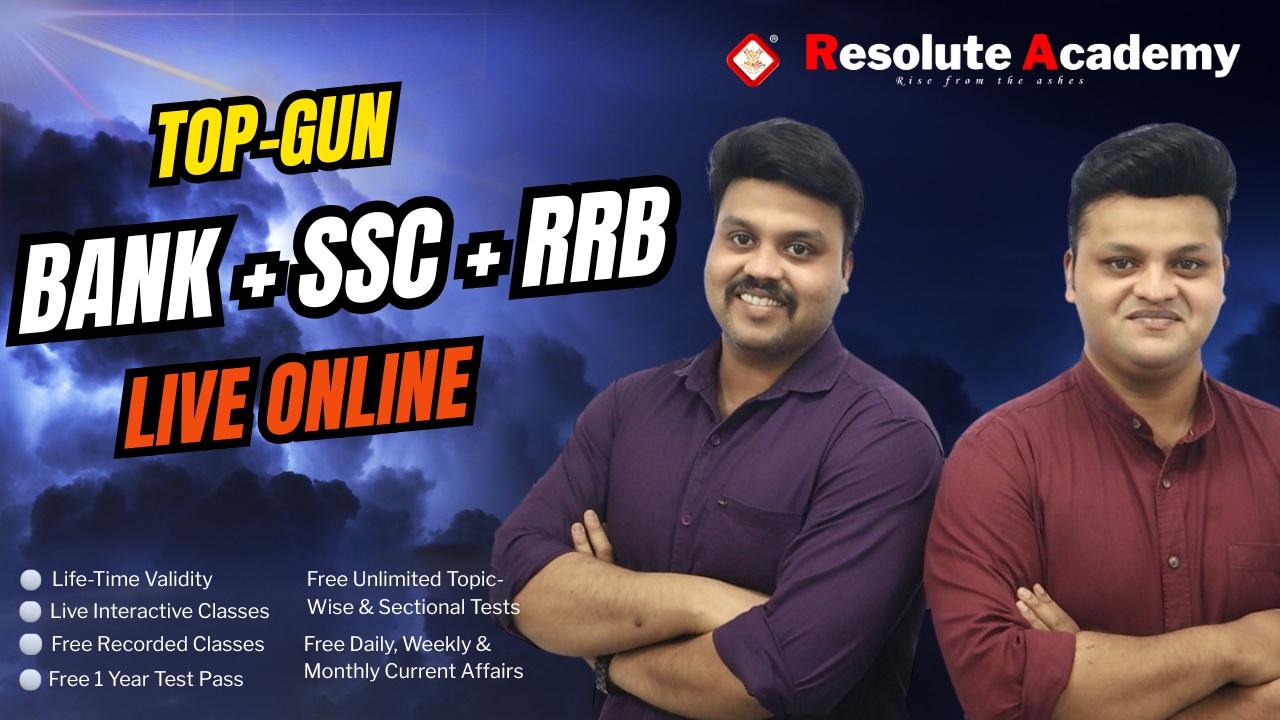 TOP-GUN BANK+SSC+RAILWAYS LIVE ONLINE COURSE (LIFE-TIME VALIDITY)