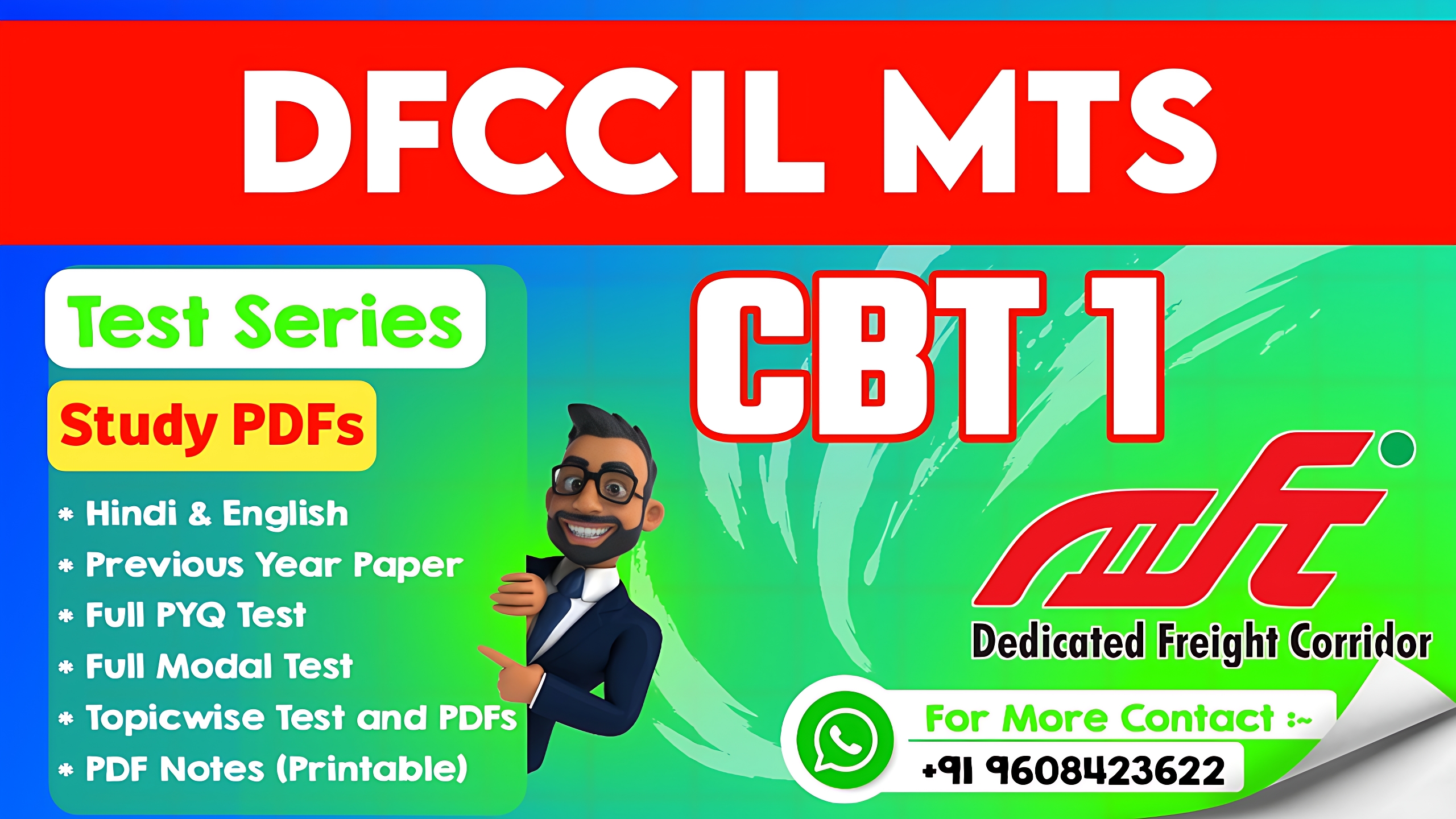 Railway DFCCIL CBT 1 FULL Course (Hindi & English)