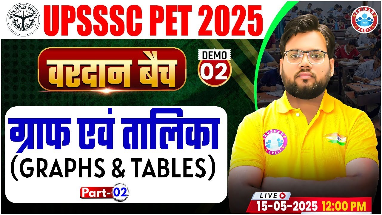 UPSSSC PET DI Classes 2025 | UP PET Graph & Table | UPSSSC PET Graph & Table Demo #02 By Aakash Sir
