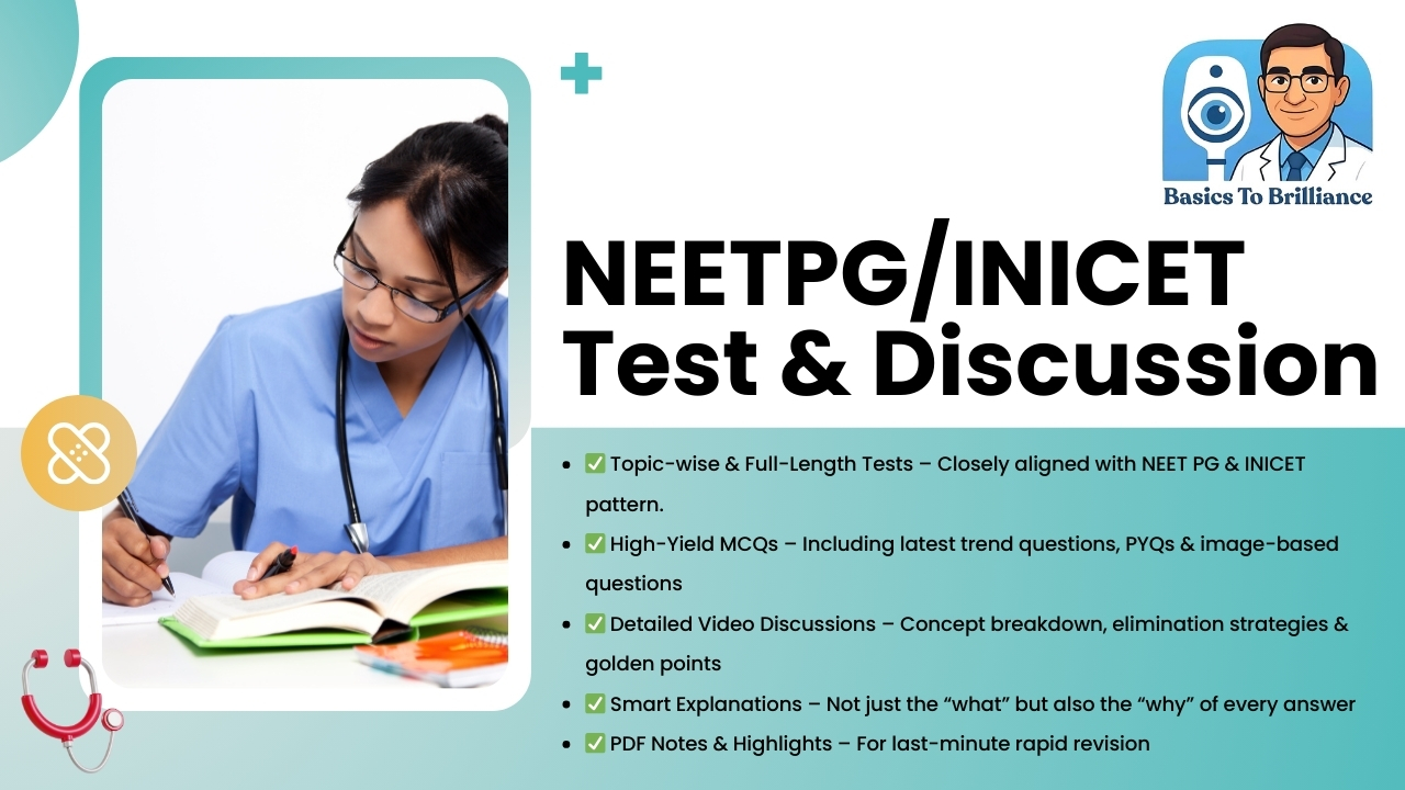 NEETPG/INICET/FMGE Test & Discussion