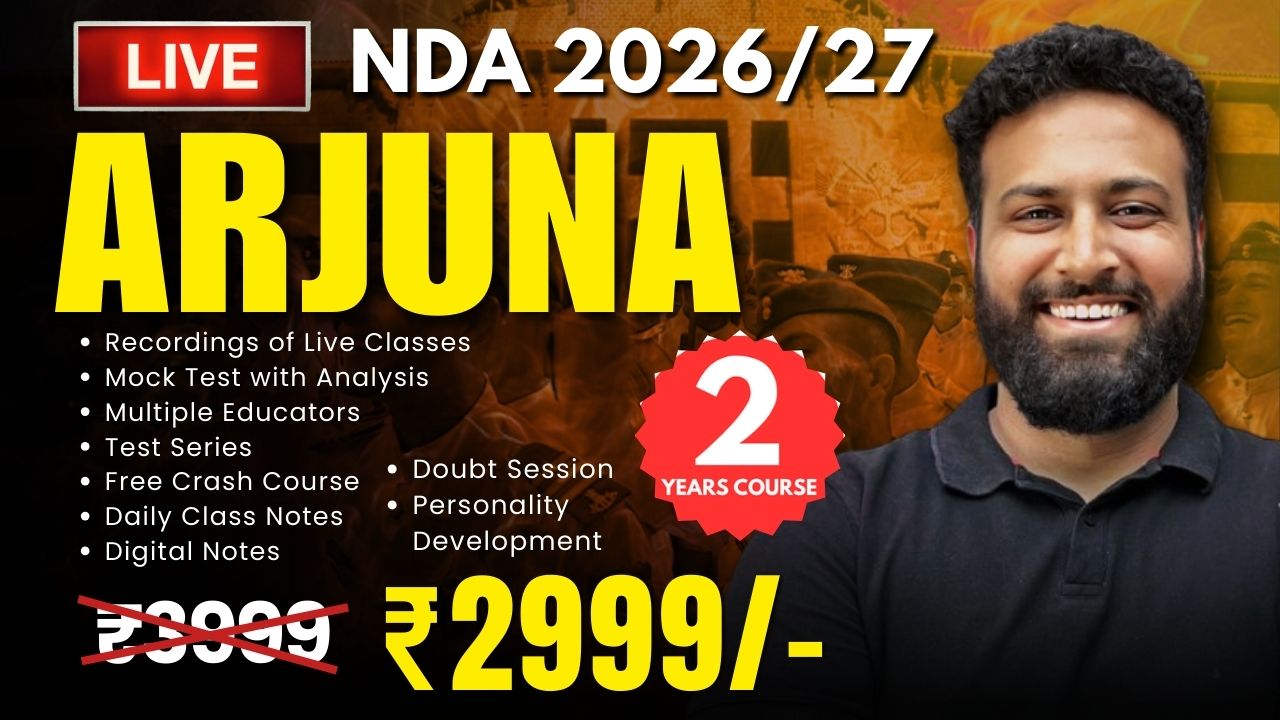 ARJUNA Batch for NDA 2026/27 class 11th
