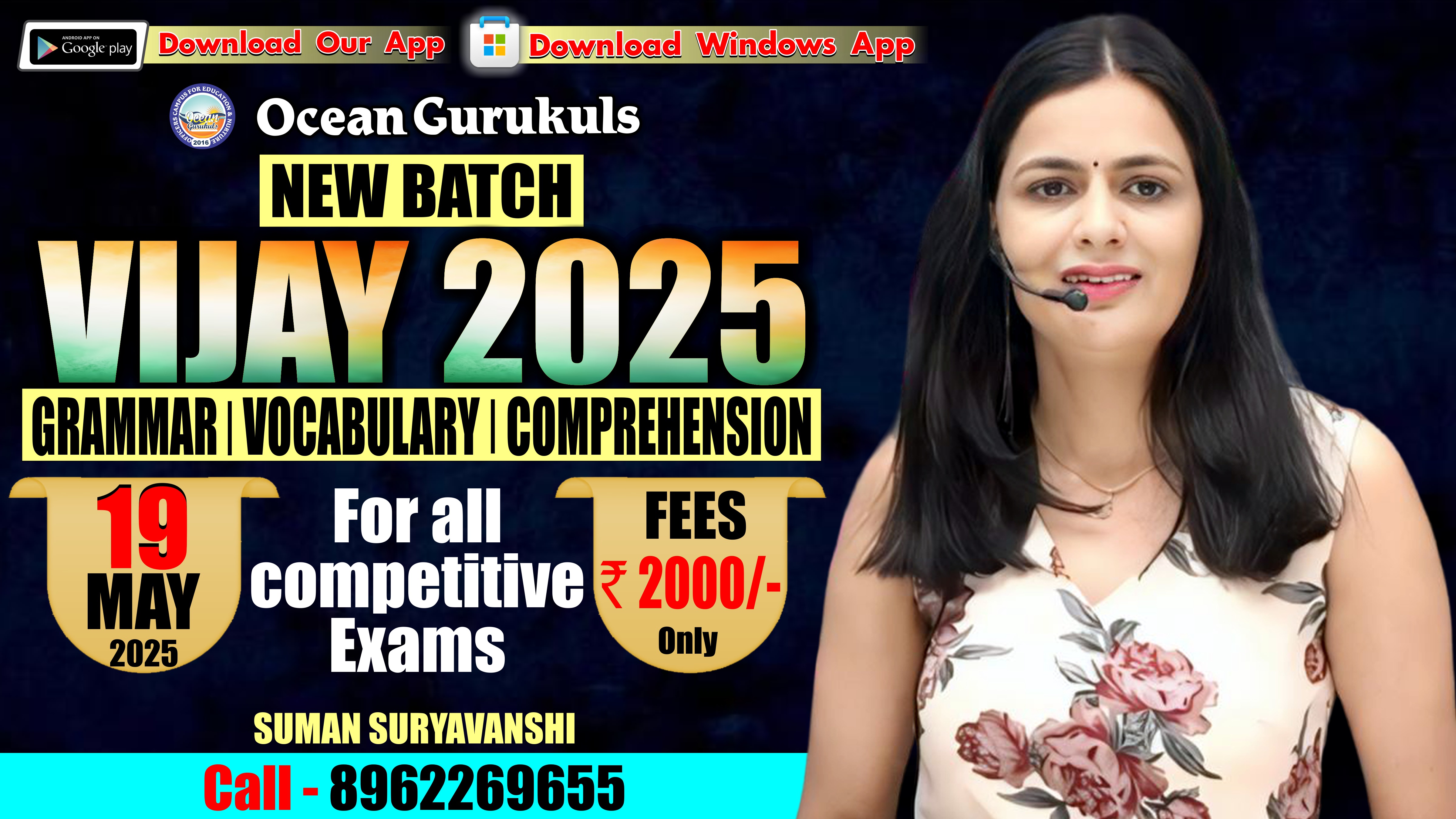विजय बैच - COMPLETE ENGLISH FOUNDATION Pdfs, Test Series, E book with Video solution (FROM 19 May 2025)