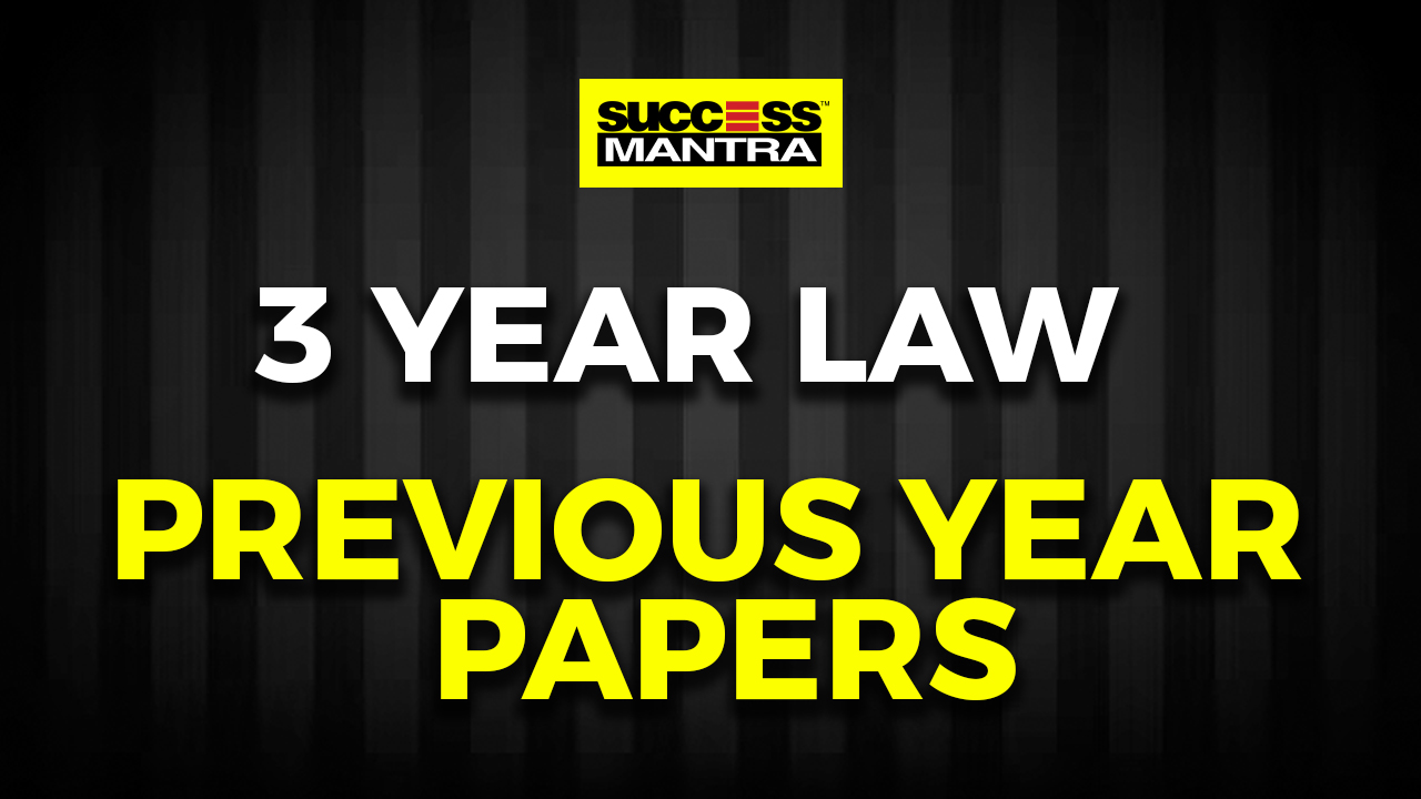 3 Year Law Previous Year Paper