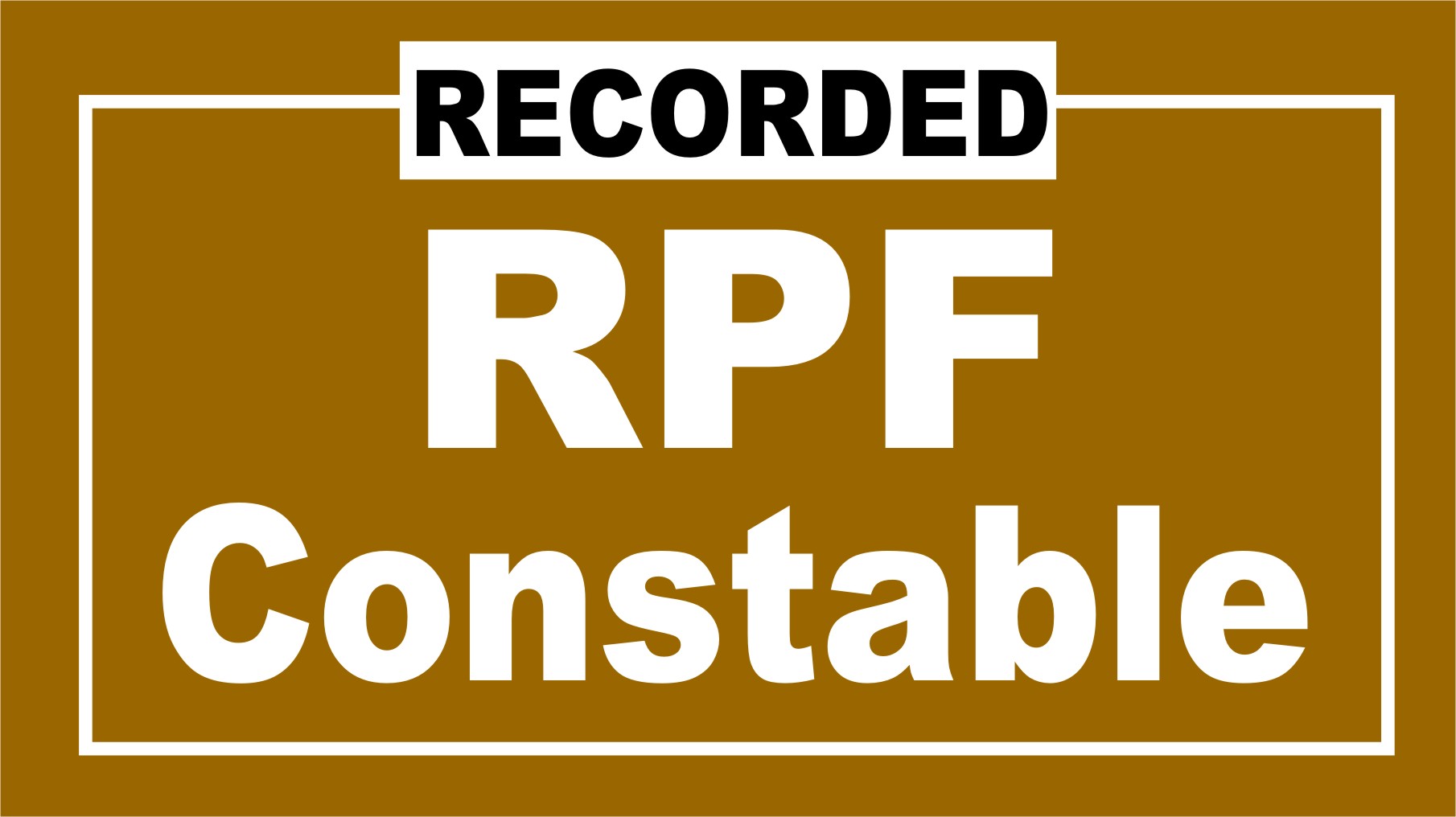 Railway - RPF Constable Full Recorded Batch 2024 With E- PDF