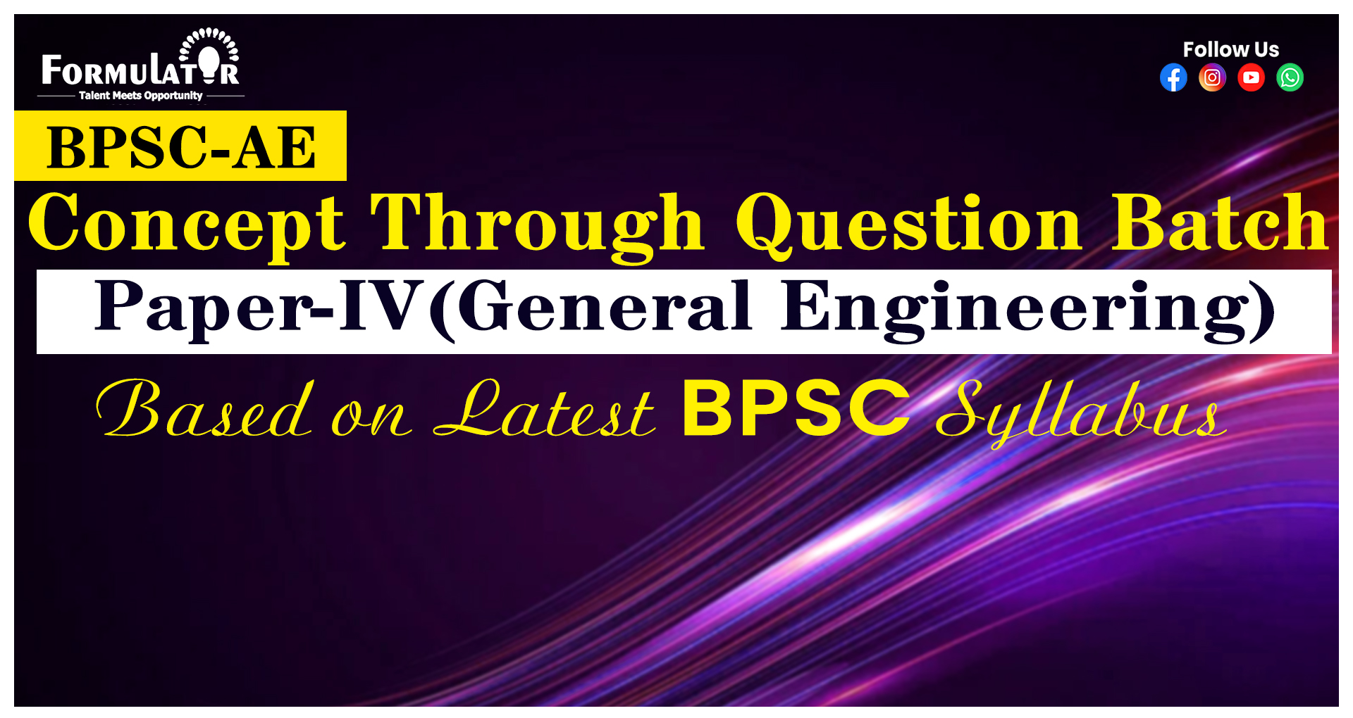 CTQ BPSC-AE Paper-IV (General Engineering)