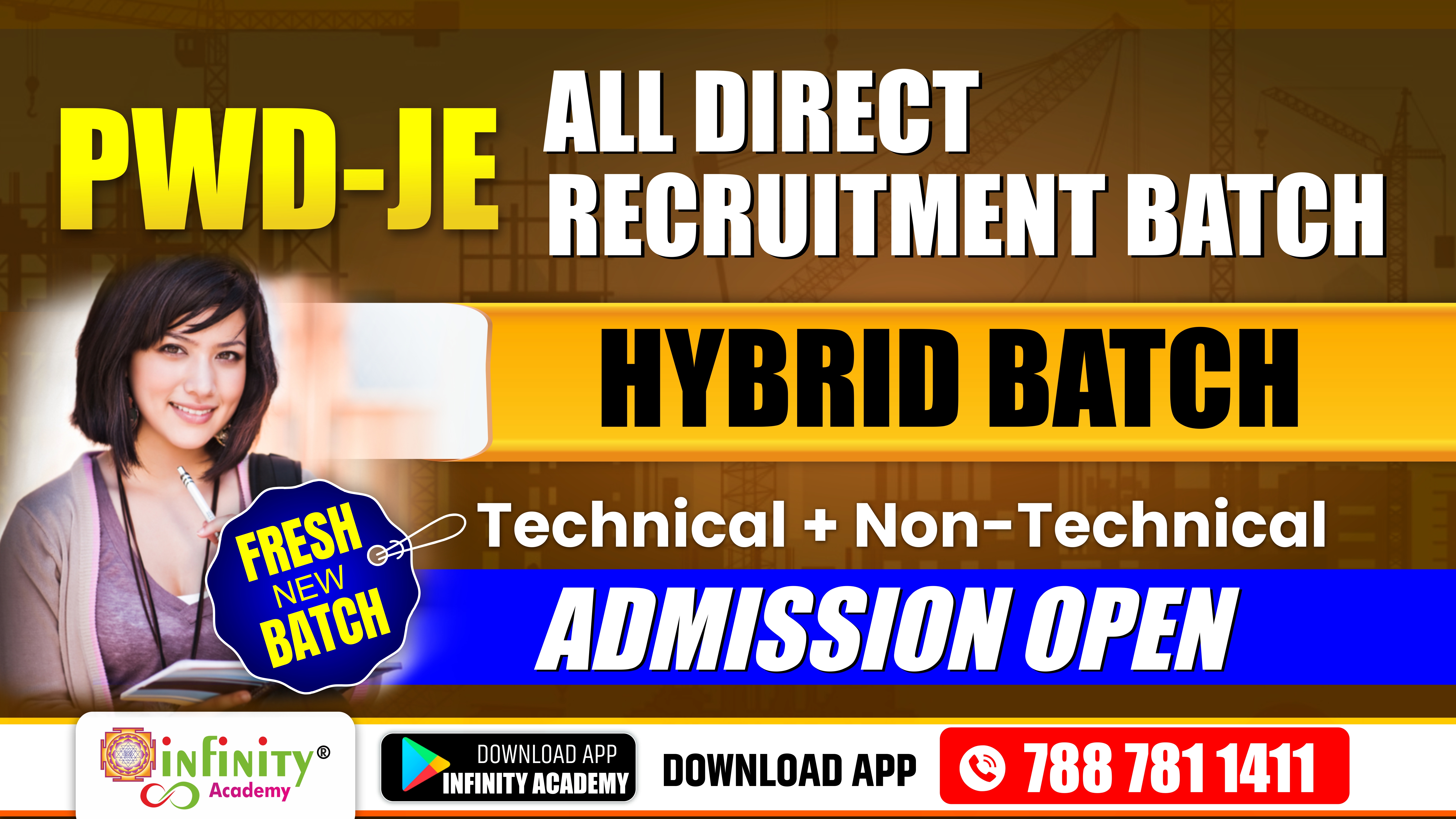 PWD-JE & ALL DIRECT RECRUITMENT HYBRID BATCH 16 JUNE