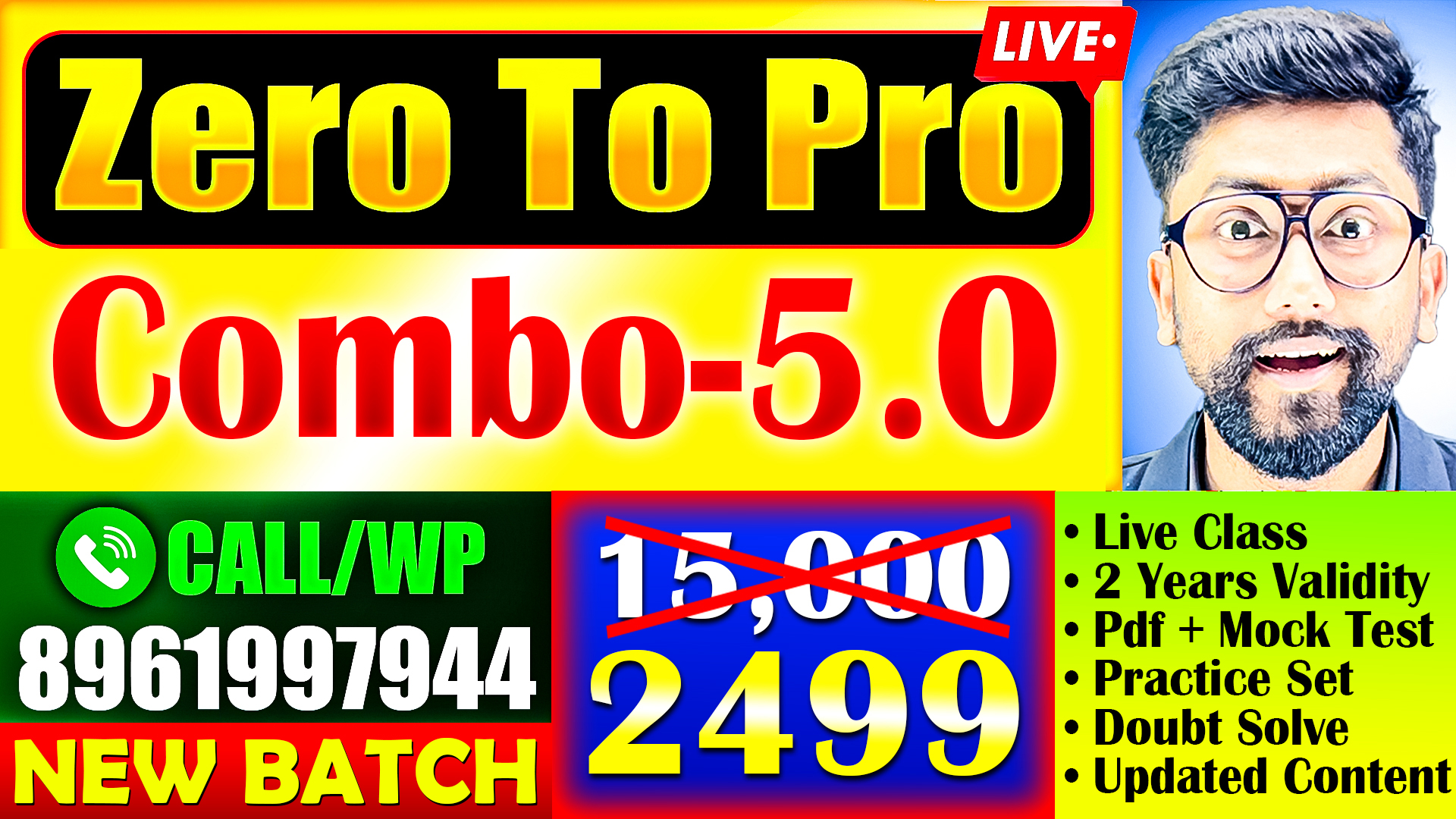 New LIVE Combo 5.0 (PRE + MAINS ) | Maths+English+Reasoning+GK/GS/GA | ZERO TO PRO Batch