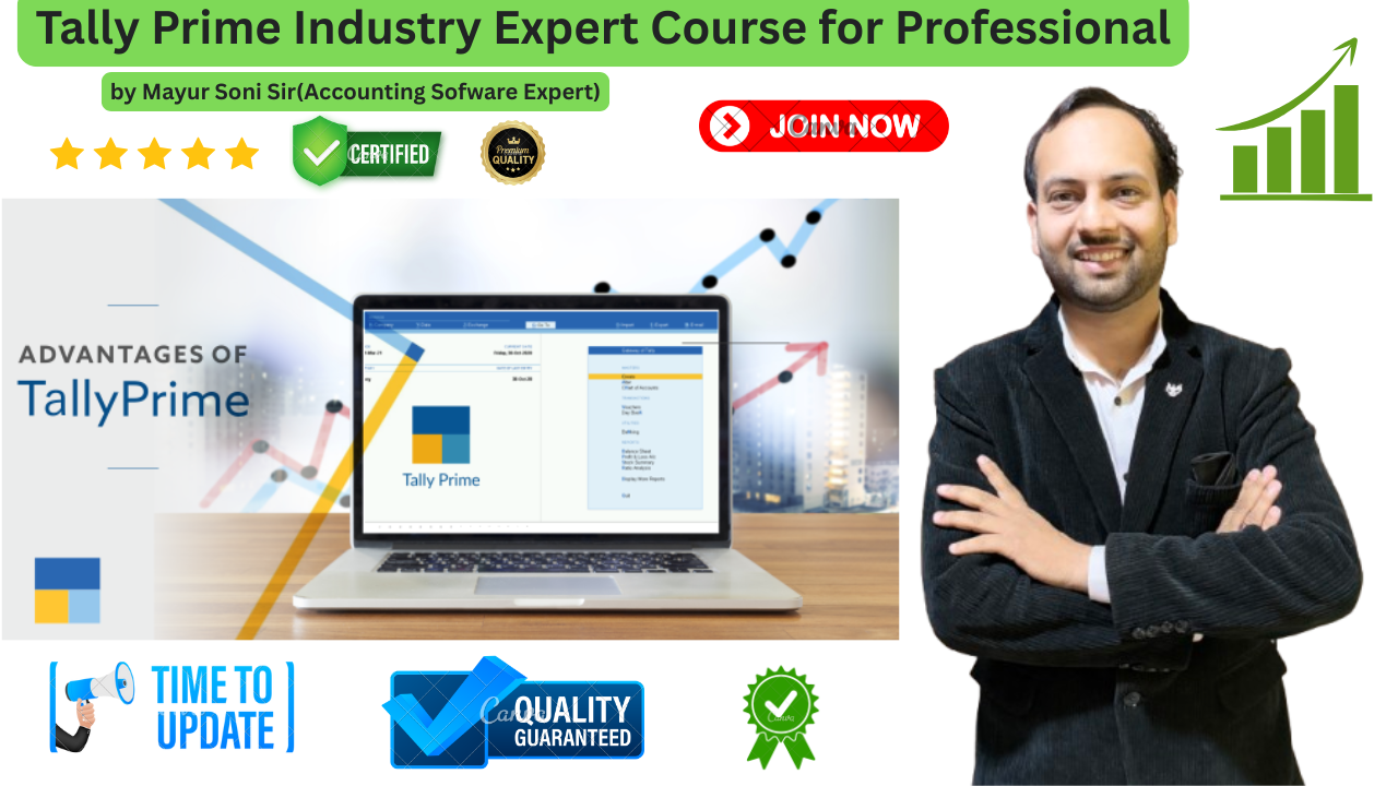 Tally Prime Industry Expert Live Course for Professional