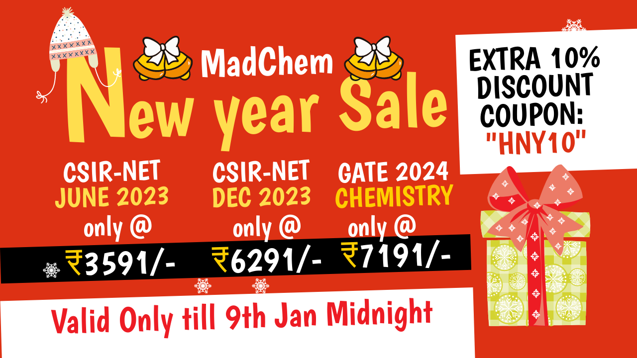 CSIR NET JUNE 2023 Chemical Science Online Course (Silicon Batch)