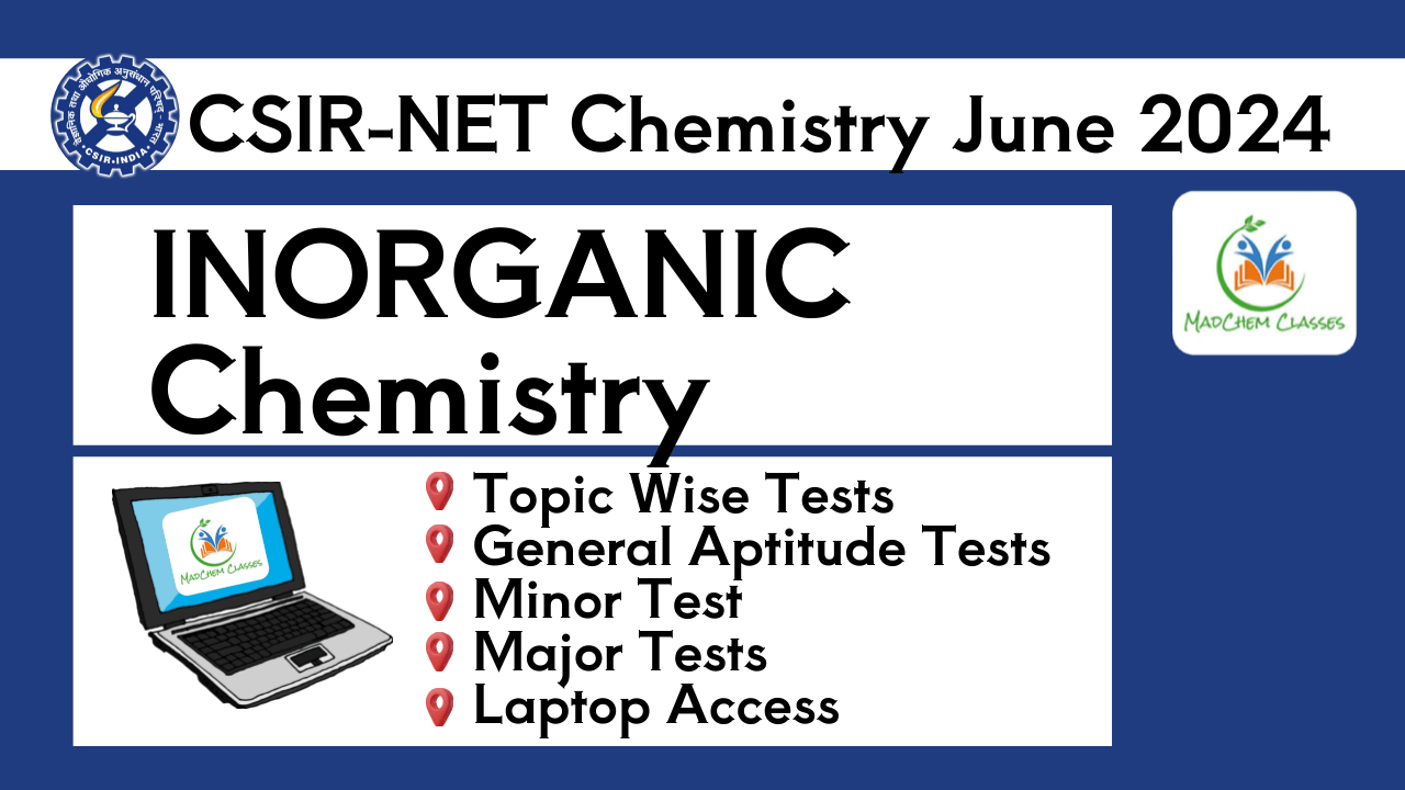 Inorganic Chemistry Test Series for CSIR NET June 2024