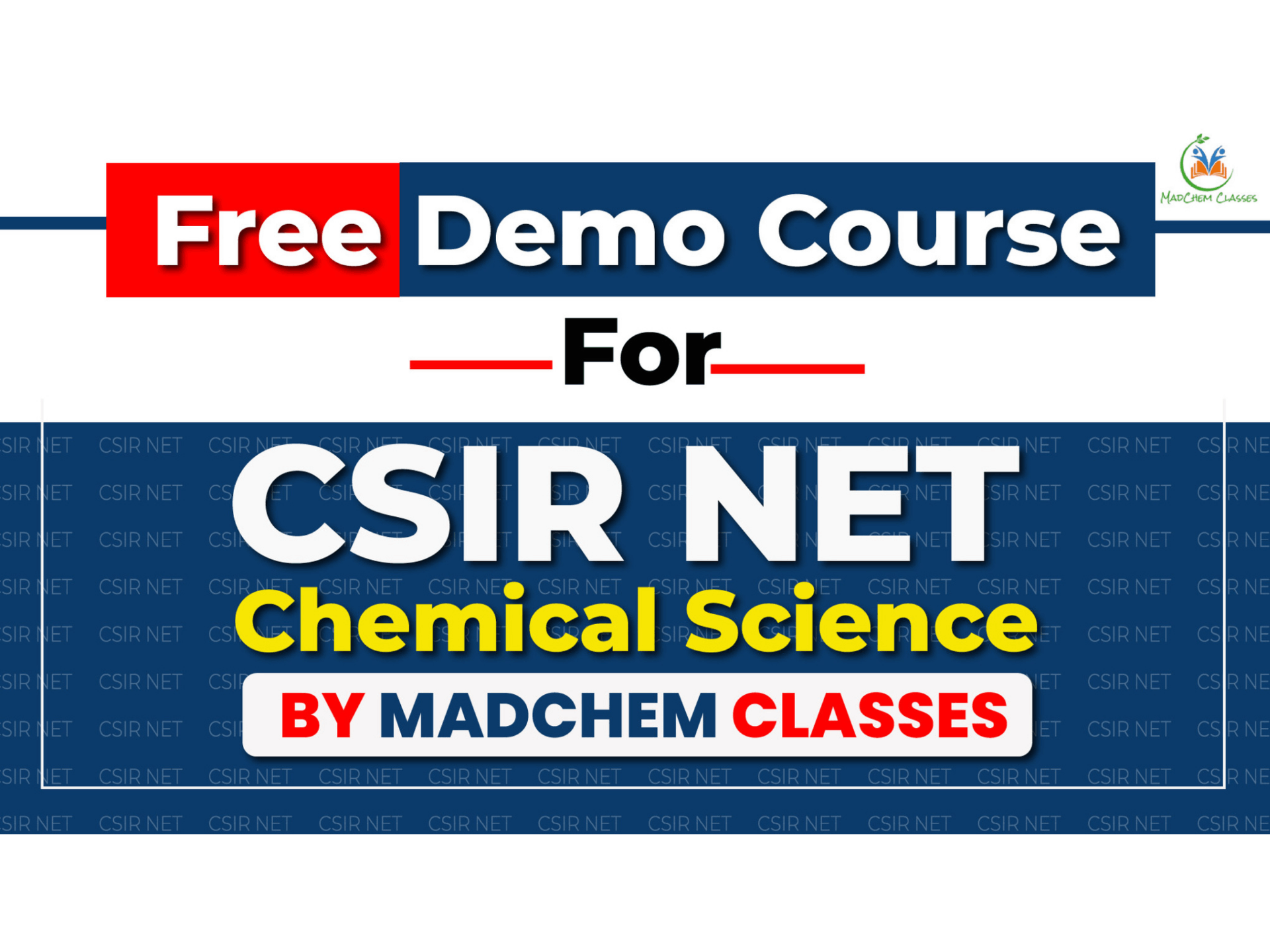 CSIR NET Chemical Science - Demo Course