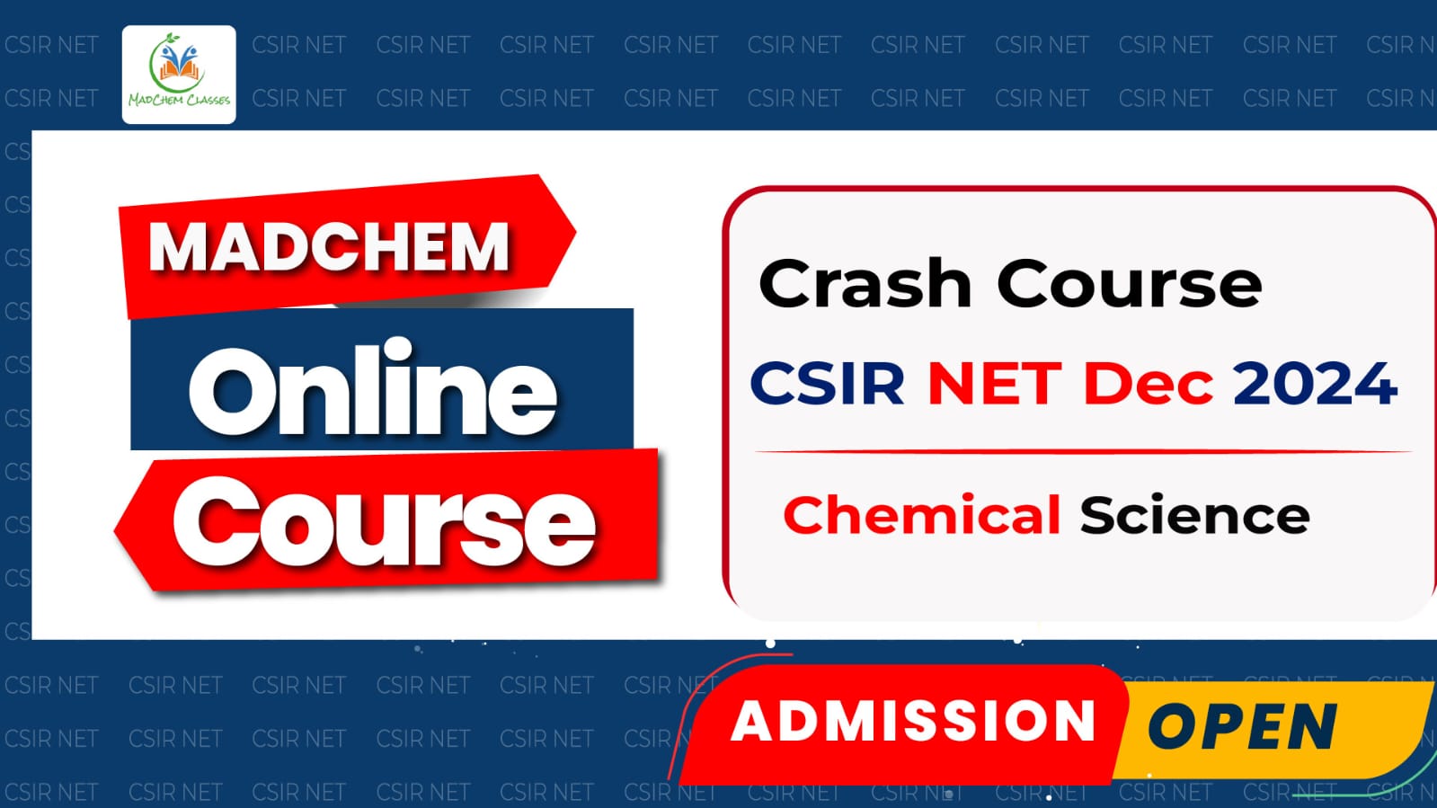 CSIR NET Chemical Science December 2024: Crash Course